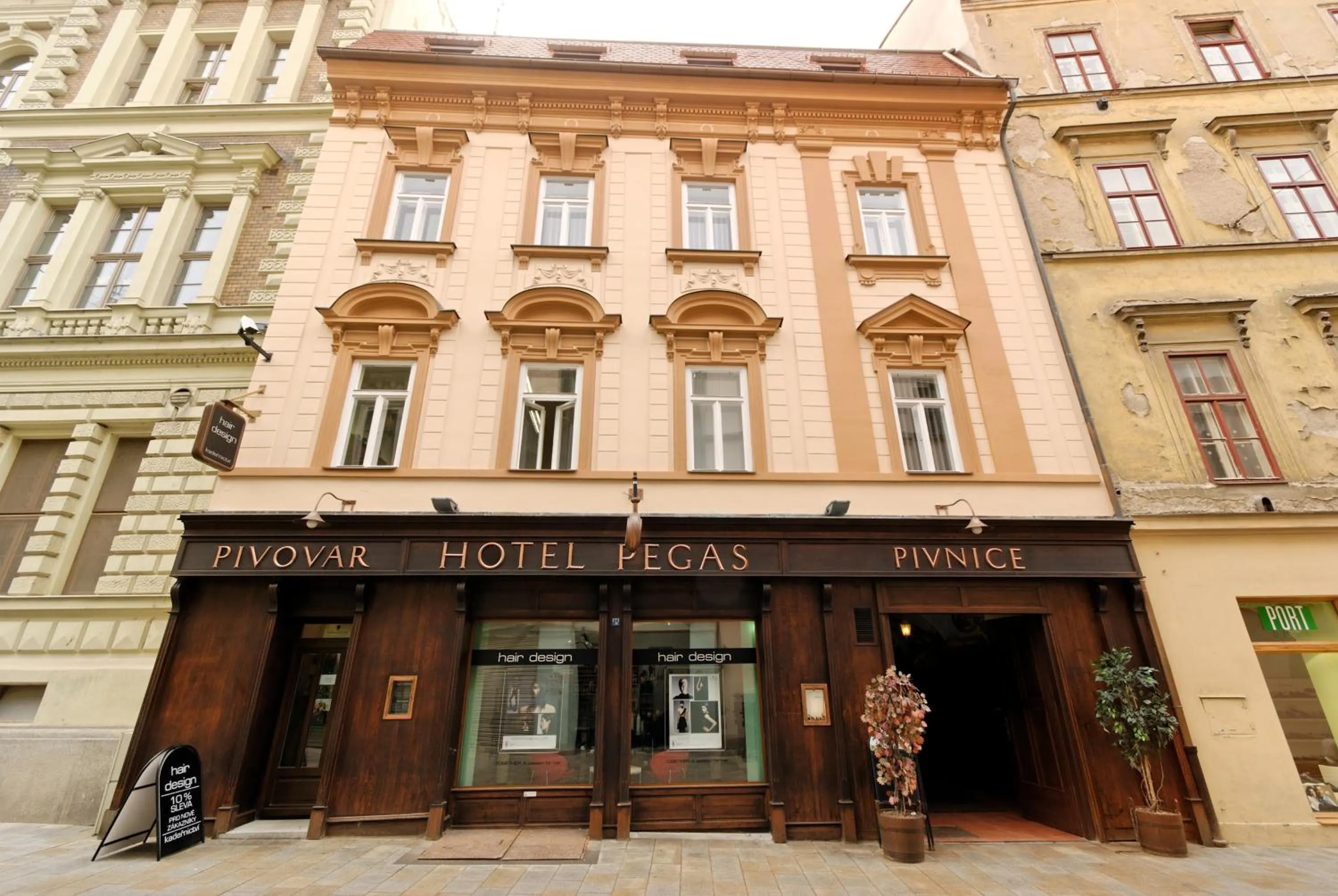Property building in Hotel Pegas Brno