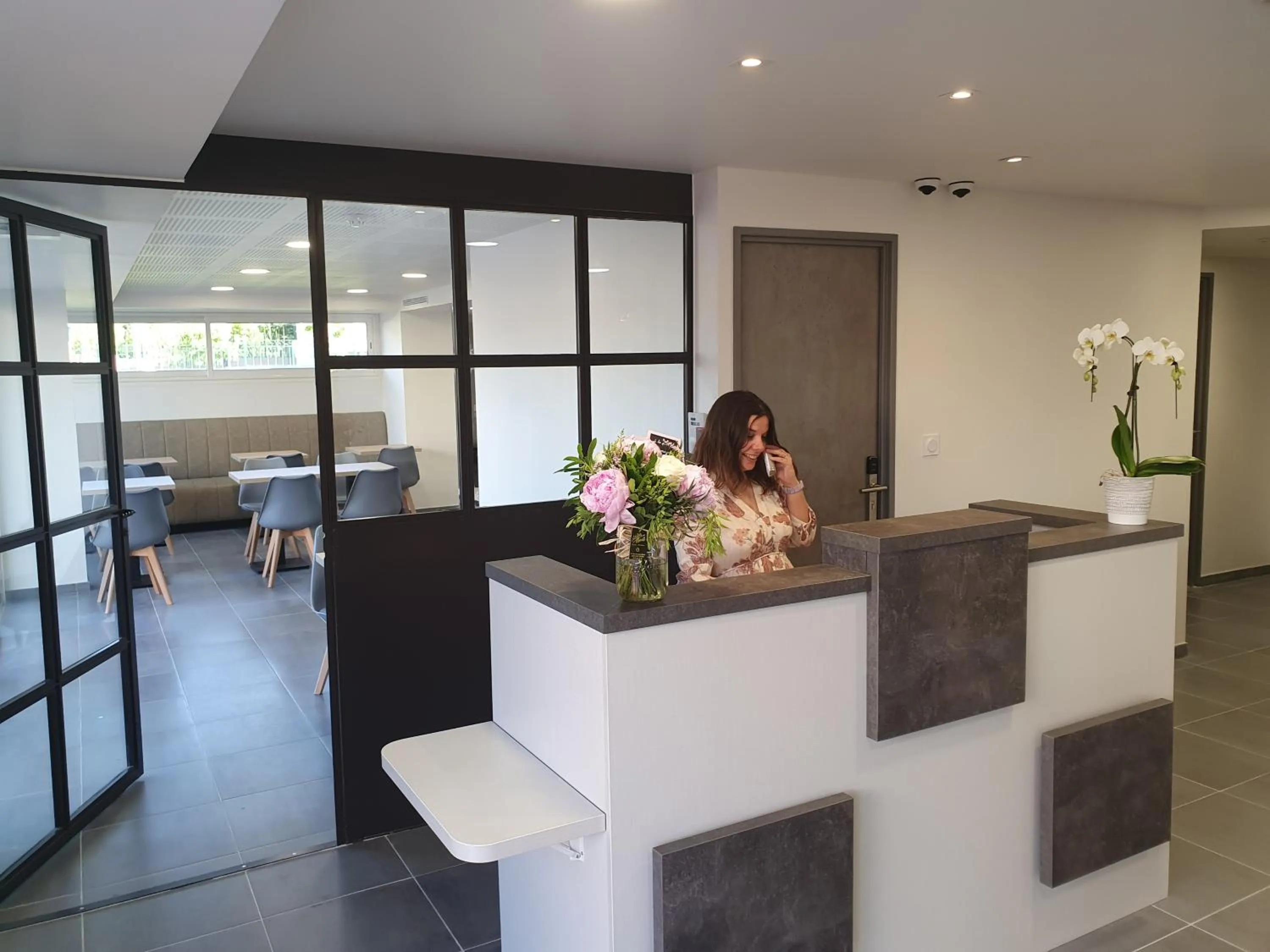 Lobby or reception in Hotel Le Virevent