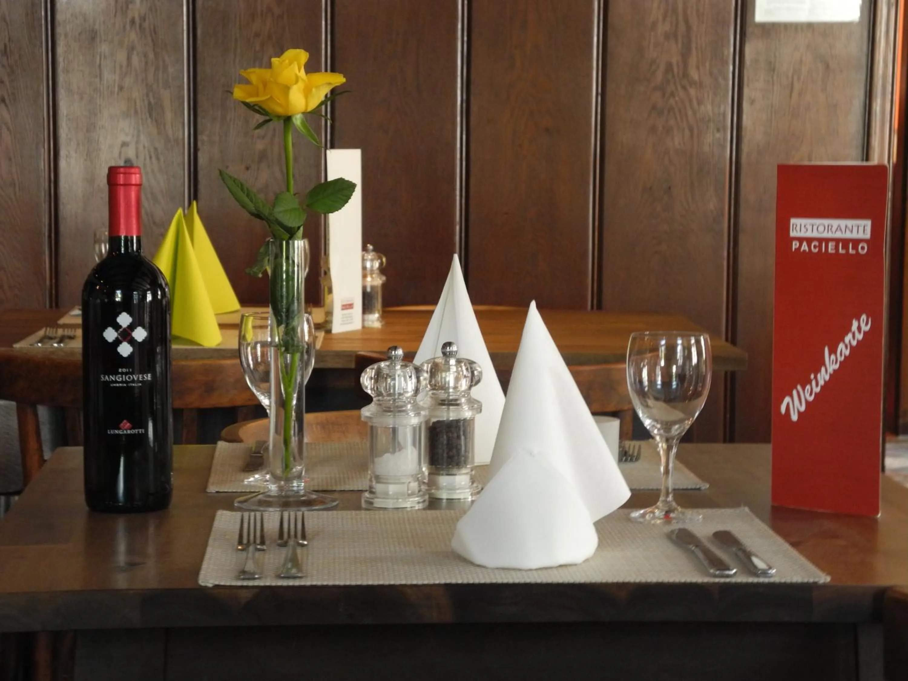 Dining area in Paciello Restaurant Hotel
