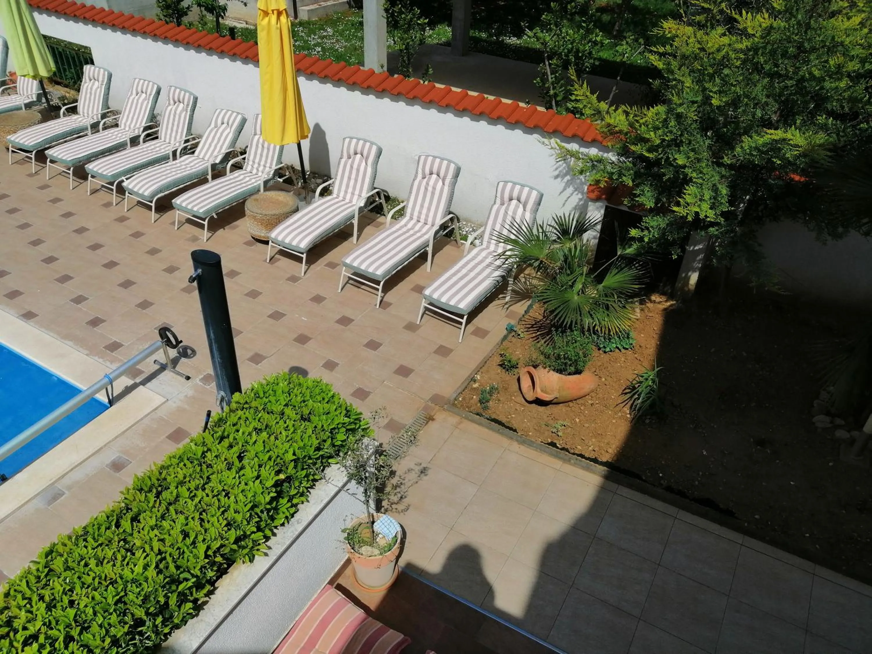 Garden view in Villa Vanilla with Heated Pool