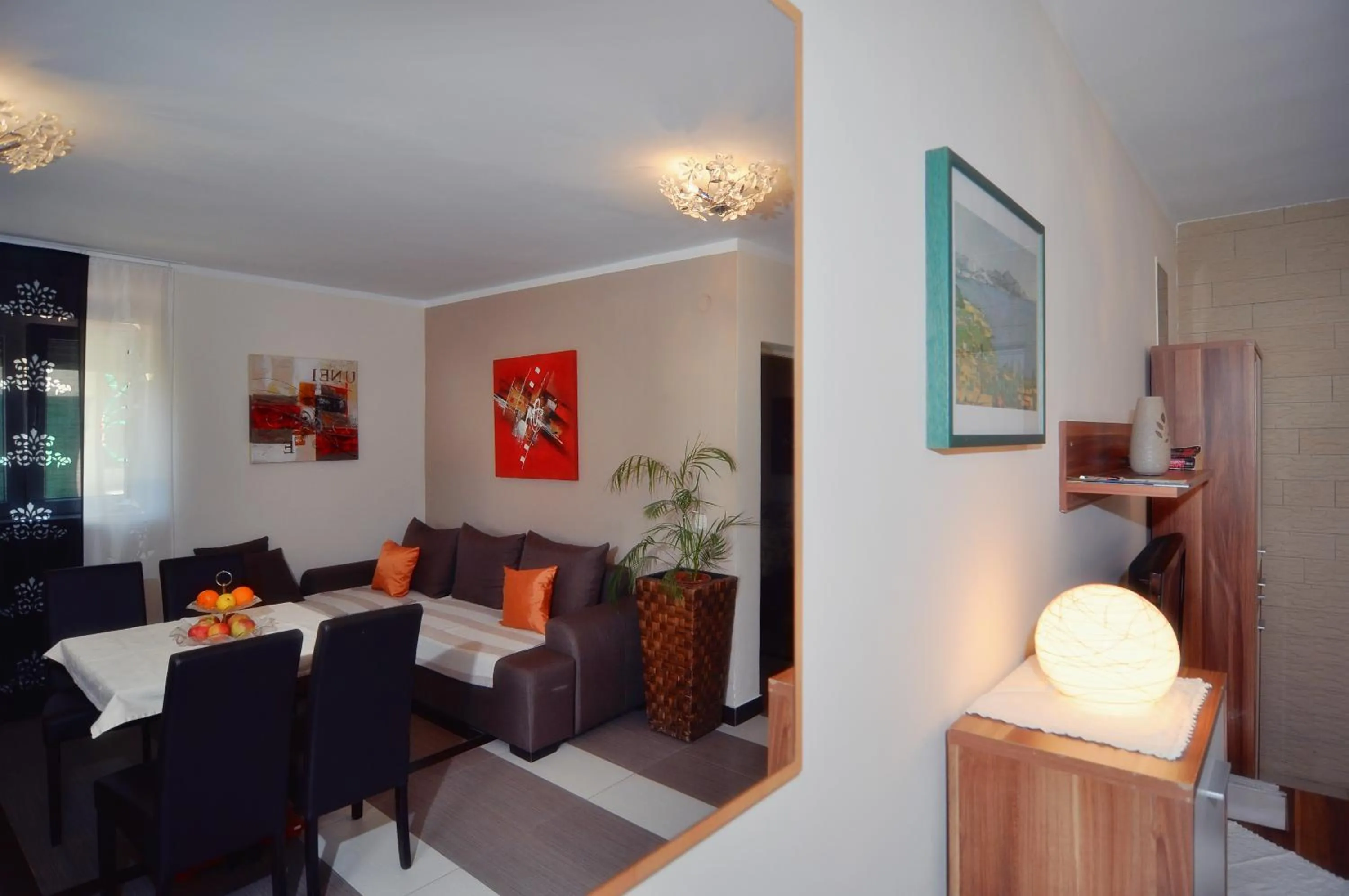 Living room in Villa Vanilla with Heated Pool