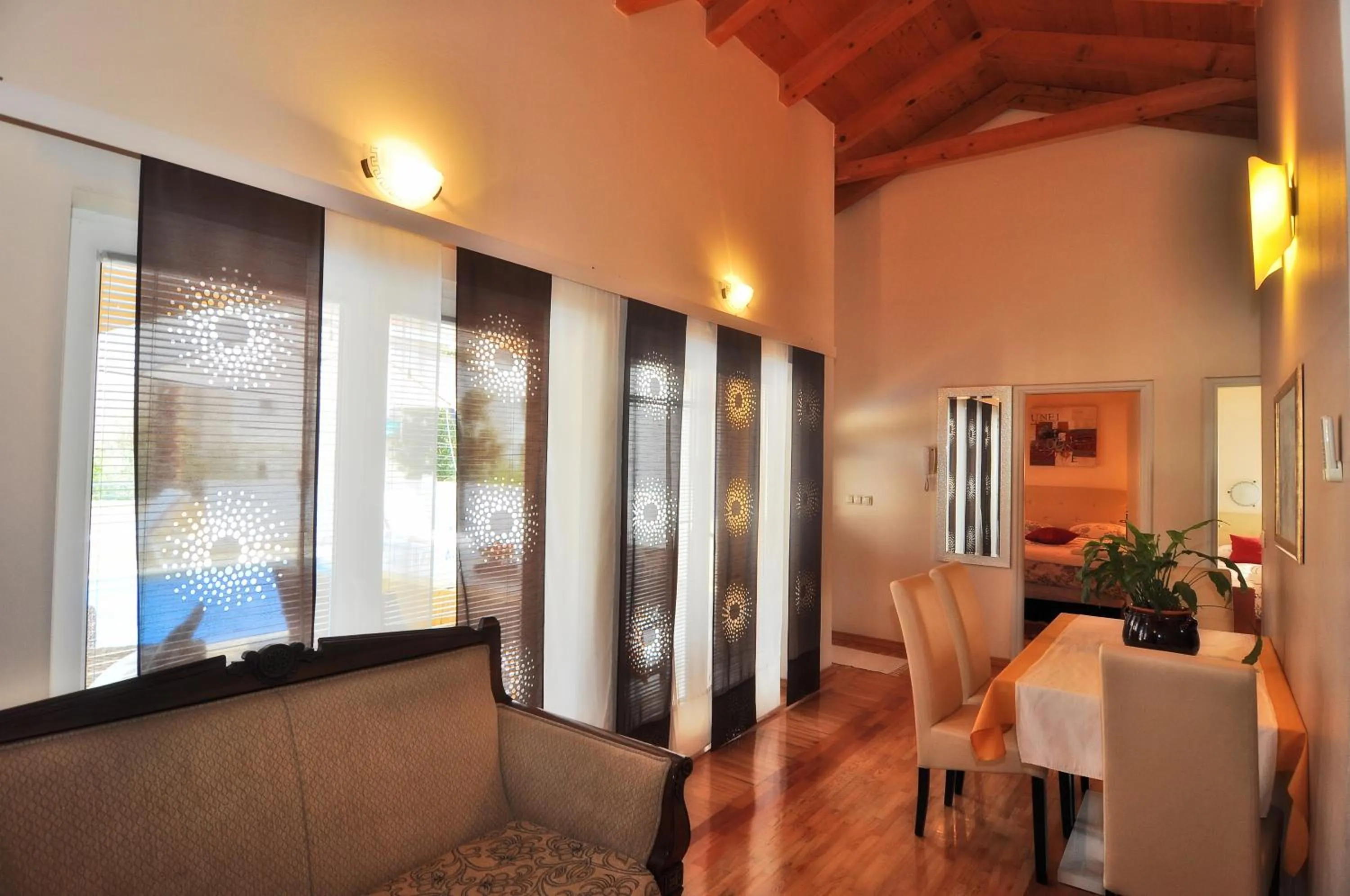 Living room in Villa Vanilla with Heated Pool