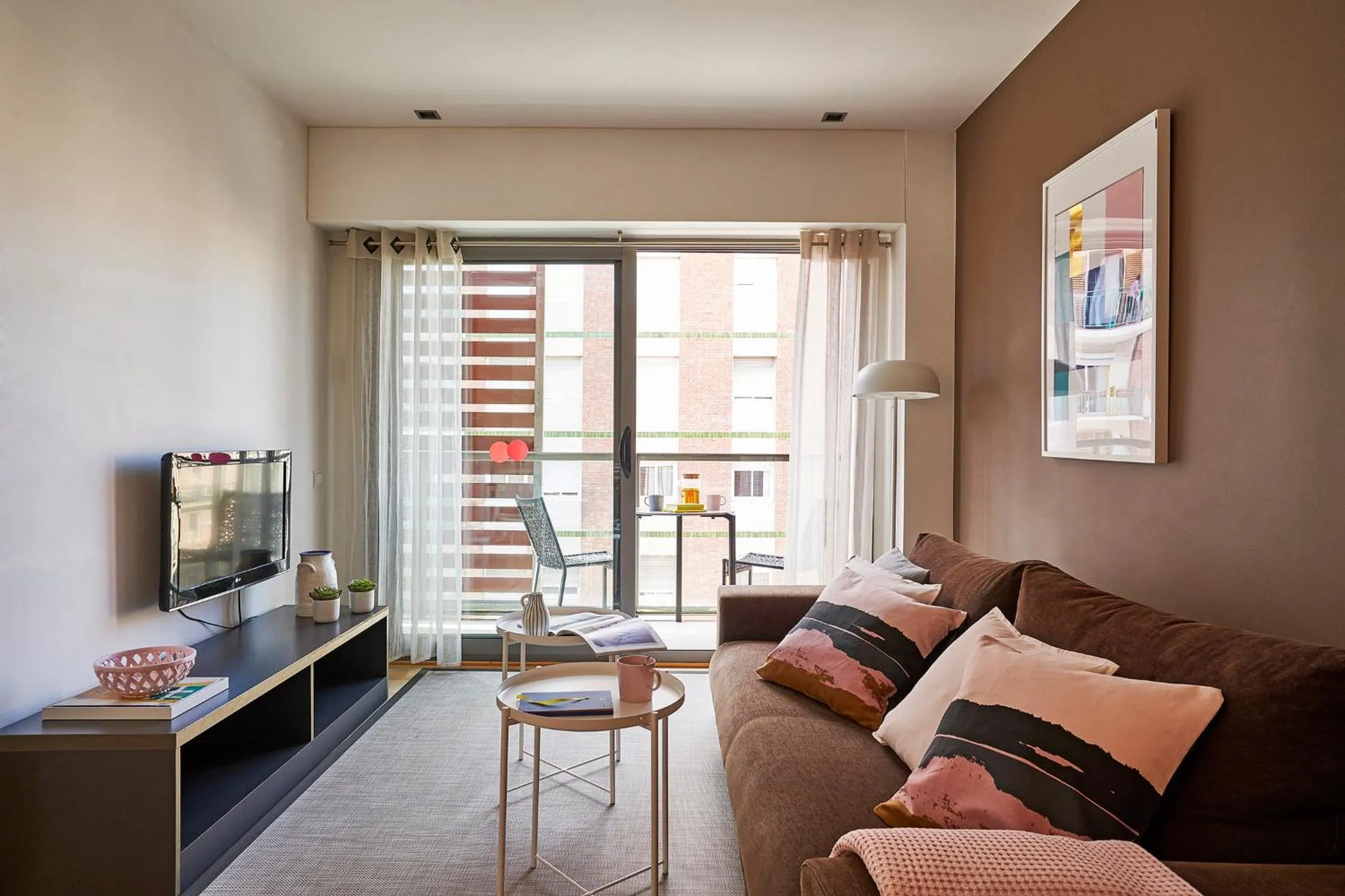 Living room in Lugaris Rambla Apartments
