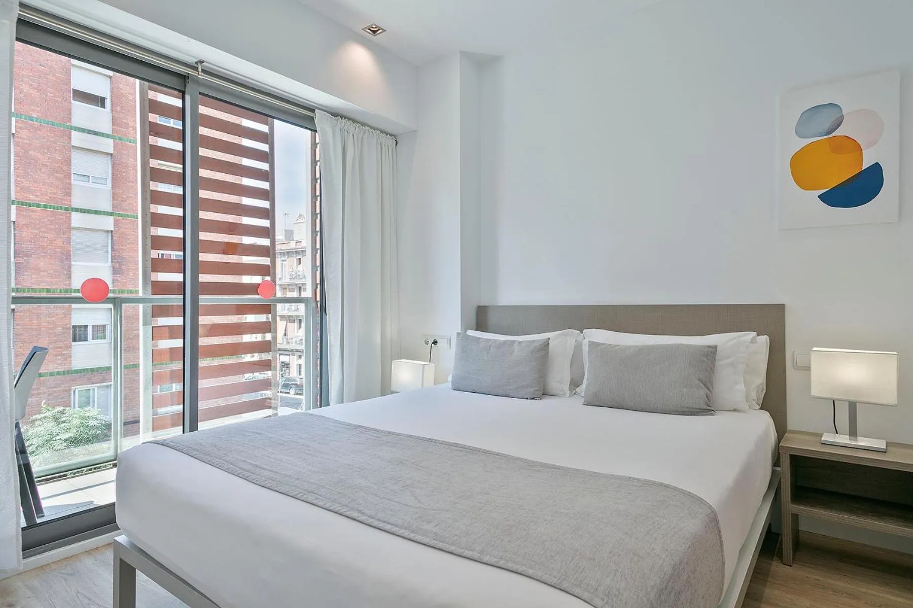 Bed in Lugaris Rambla Apartments