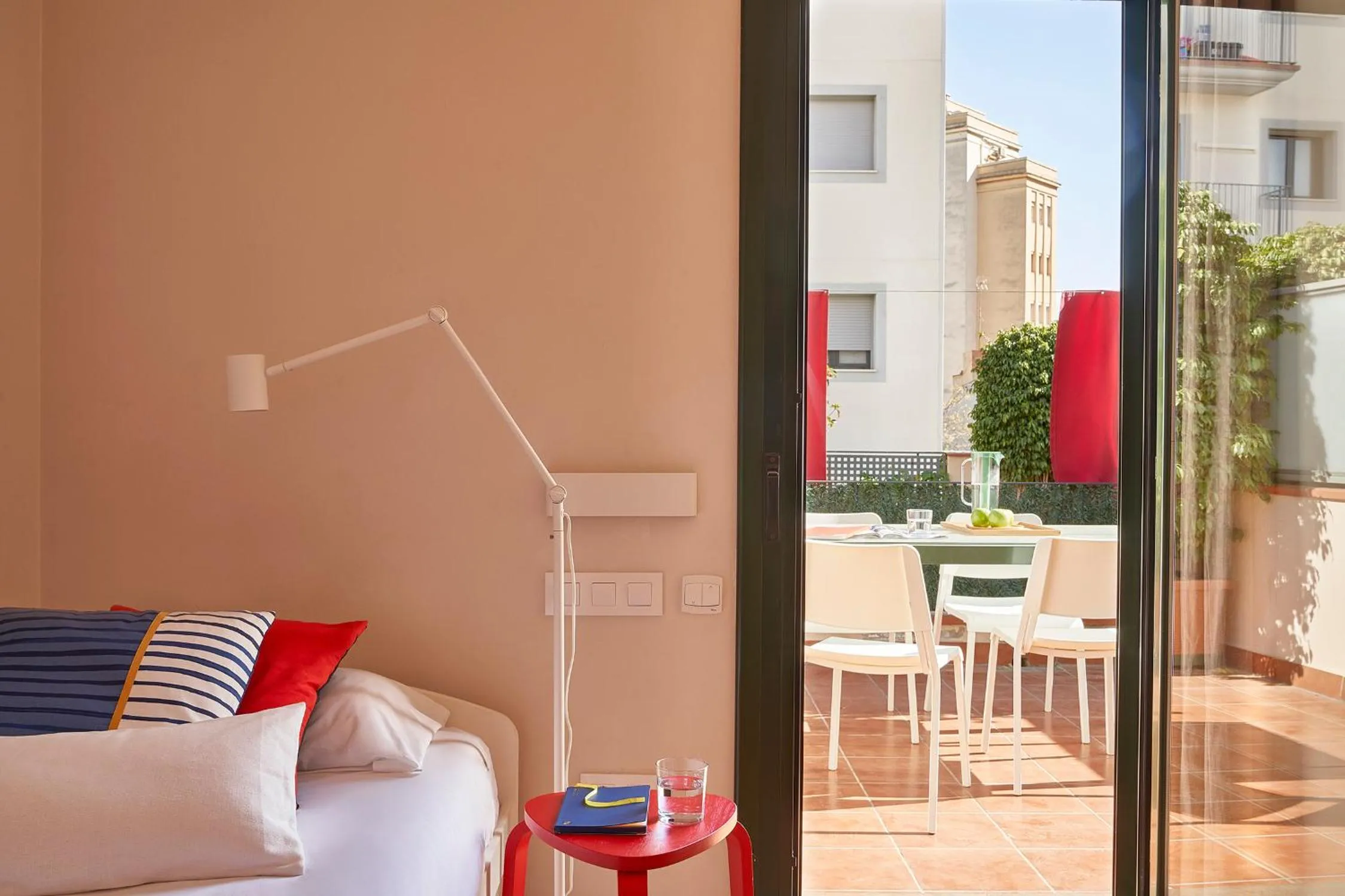 Bed in Lugaris Rambla Apartments