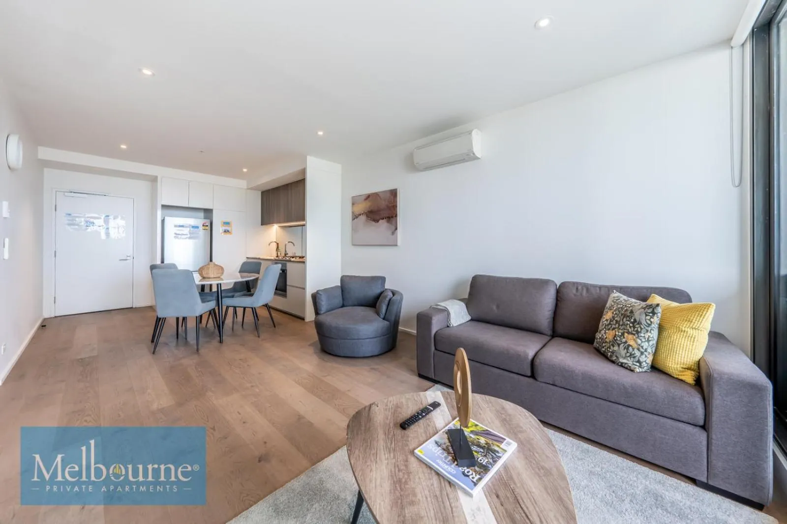 Living room in Melbourne Private Apartments - Collins Street Waterfront, Docklands
