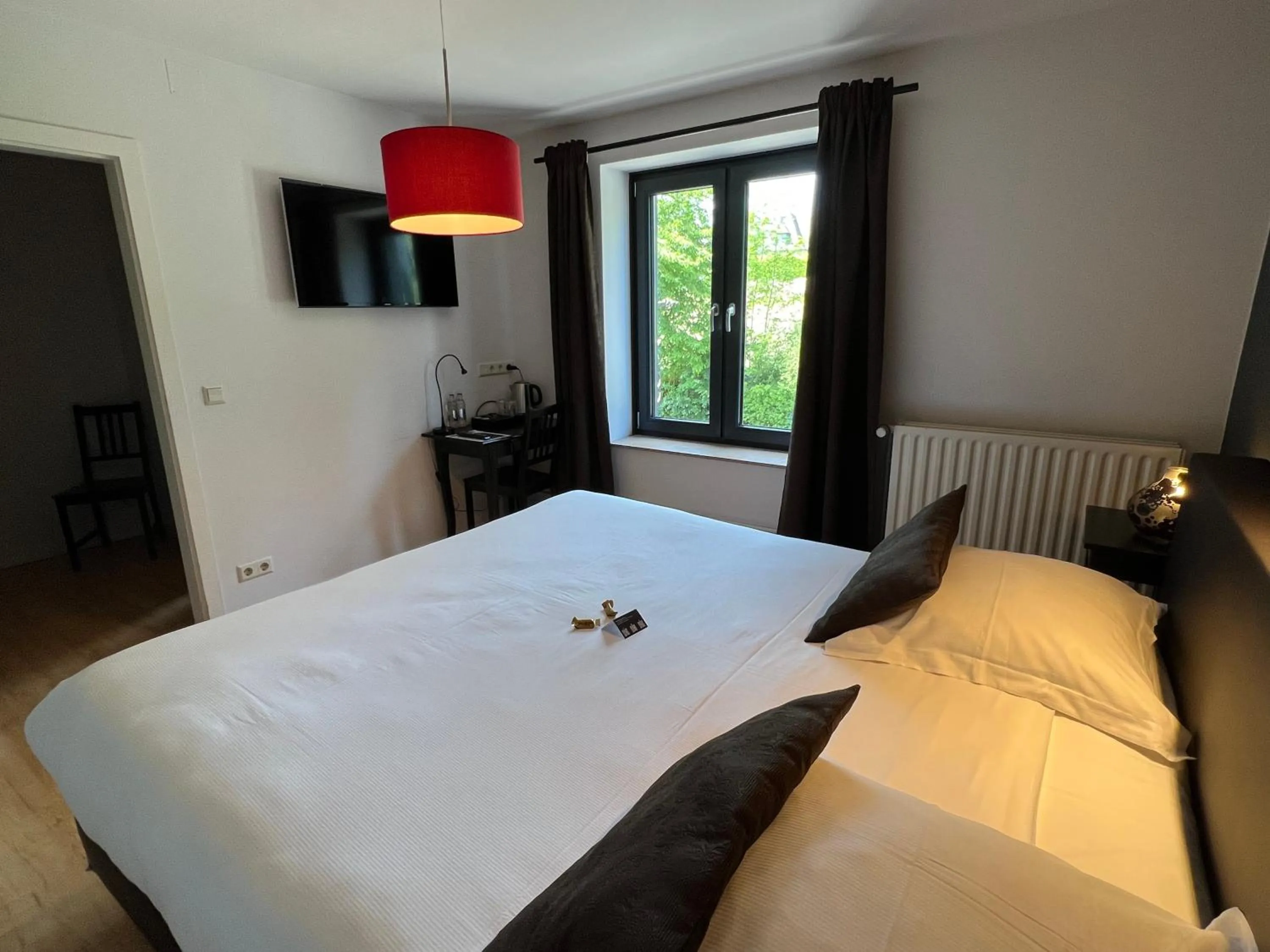 Bedroom, Bed in Hôtel Restaurant Lamy