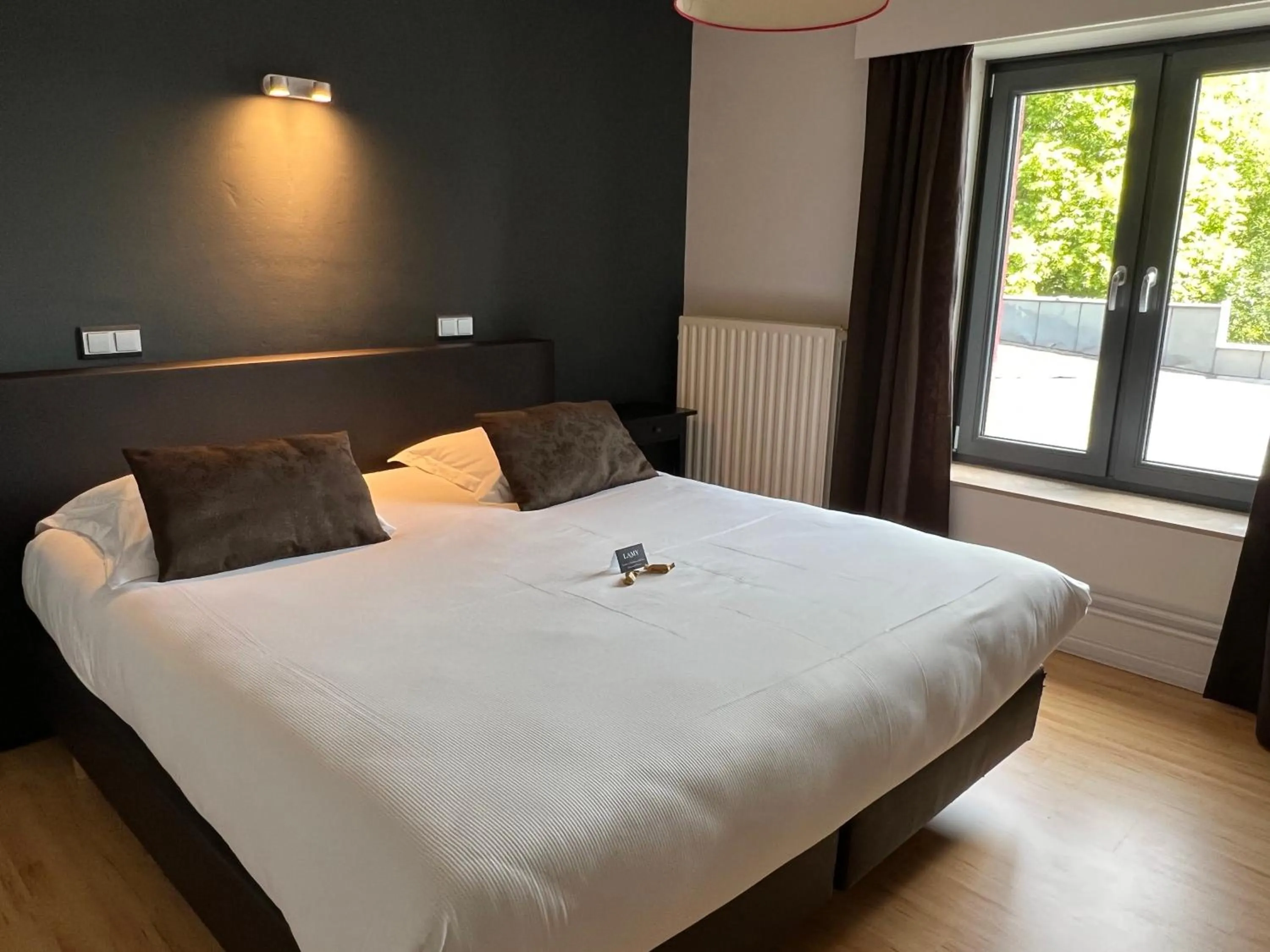 Bedroom, Bed in Hôtel Restaurant Lamy