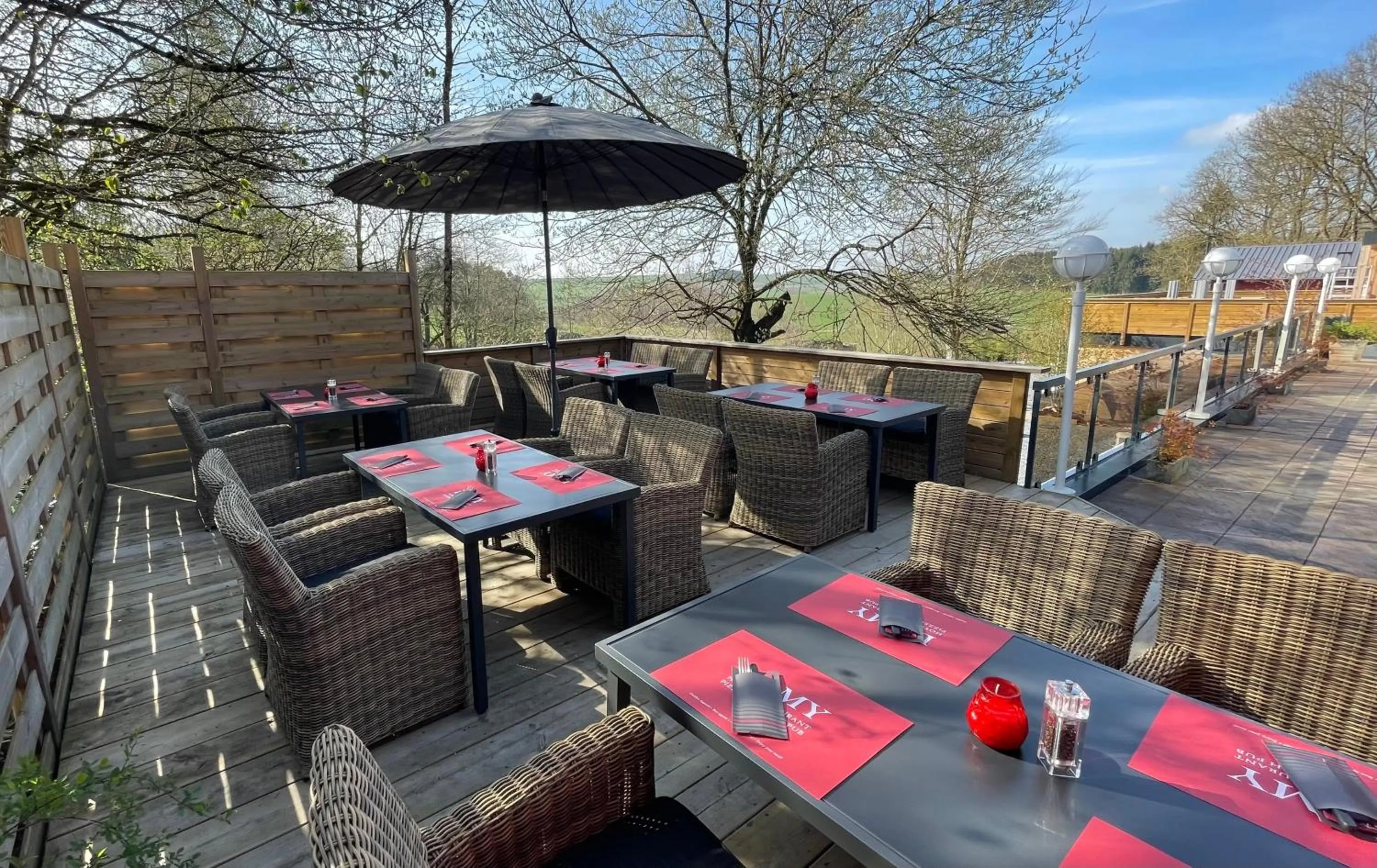 Balcony/Terrace in Hôtel Restaurant Lamy
