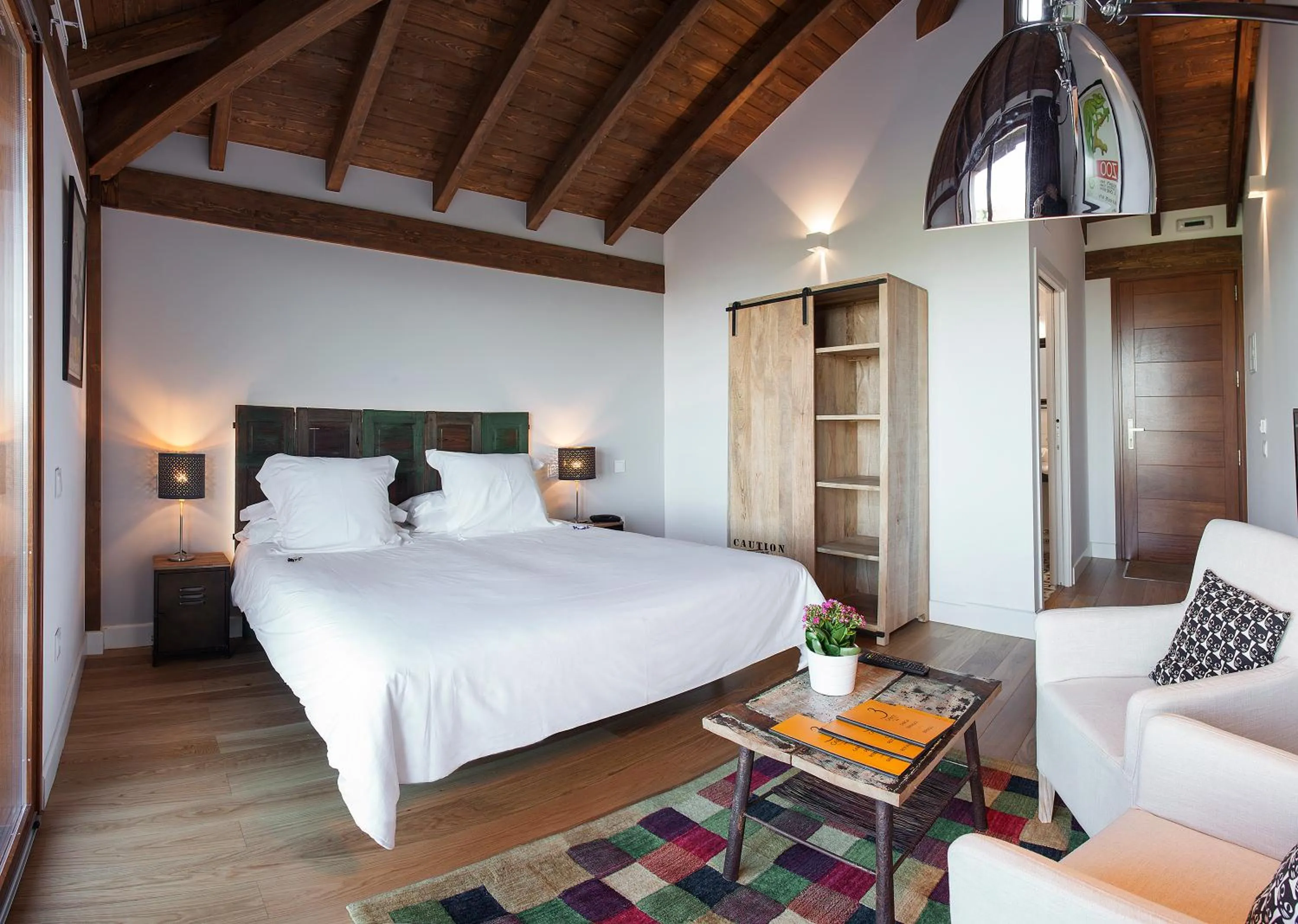 Bed in Hotel Rural 3 Cabos