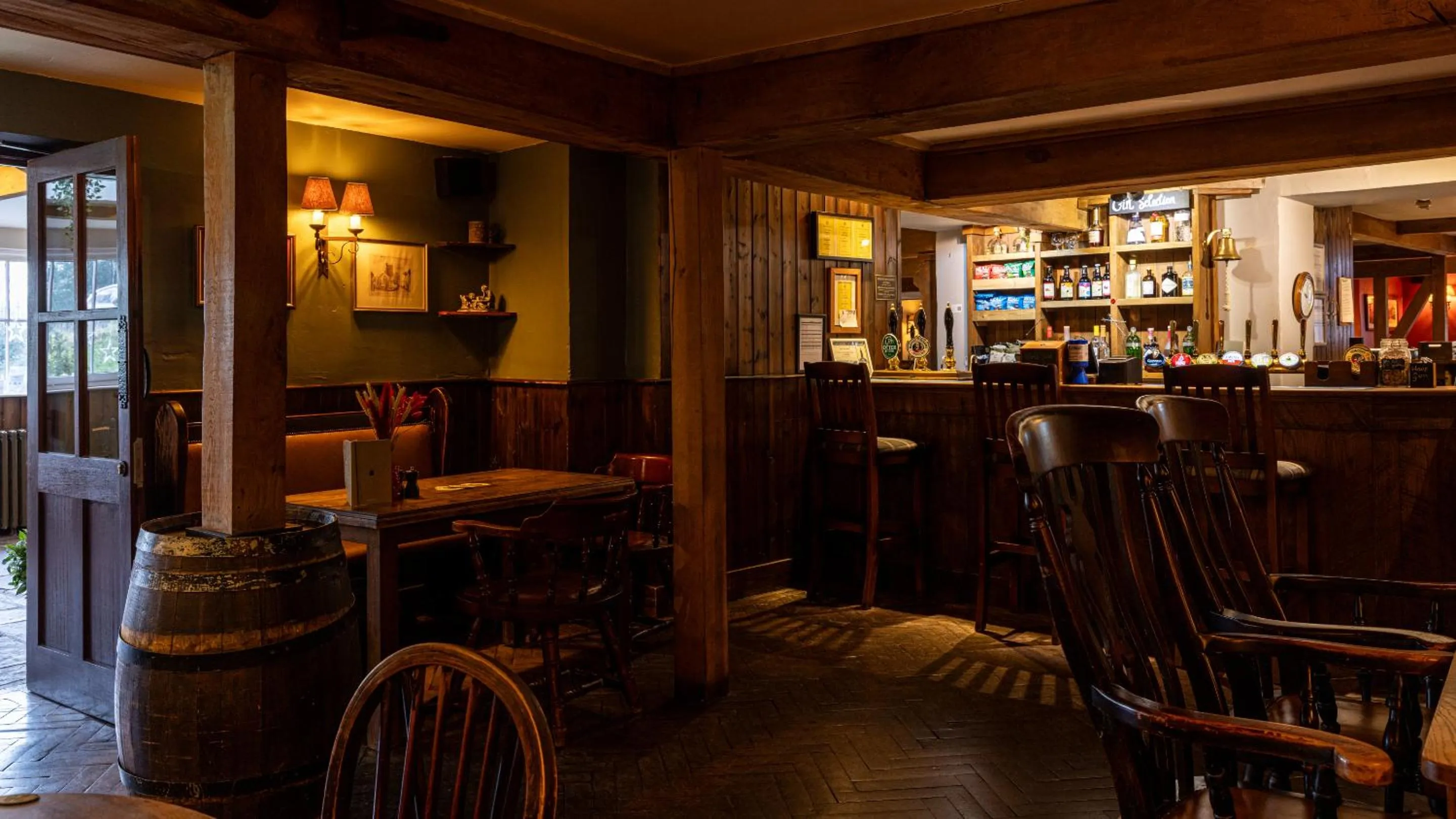 Dining area in Blue Ball Inn