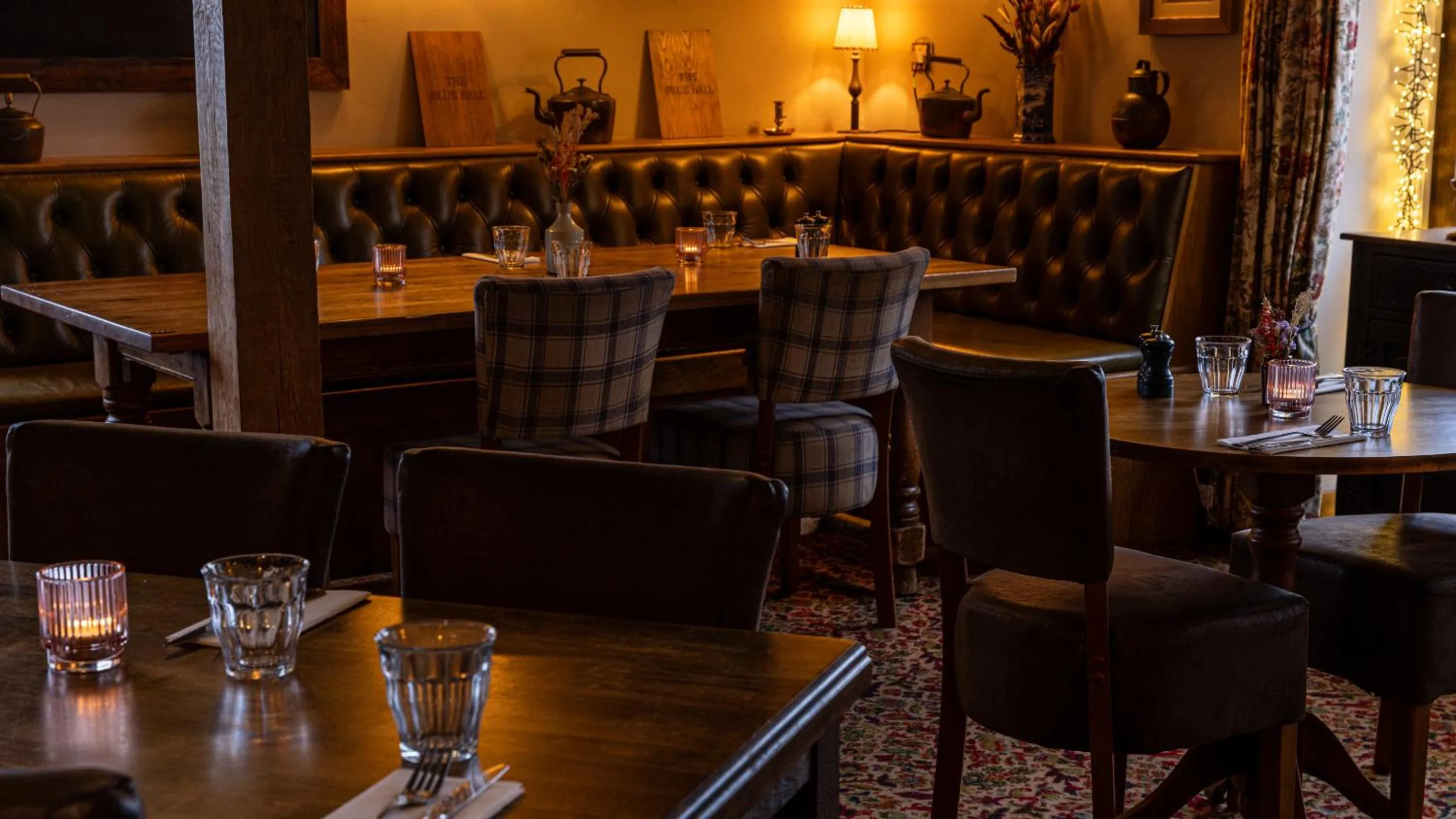 Dining area in Blue Ball Inn