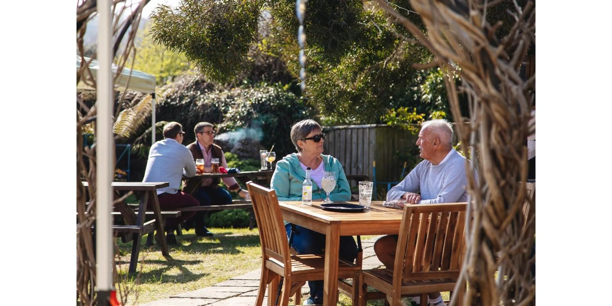 Garden in Blue Ball Inn