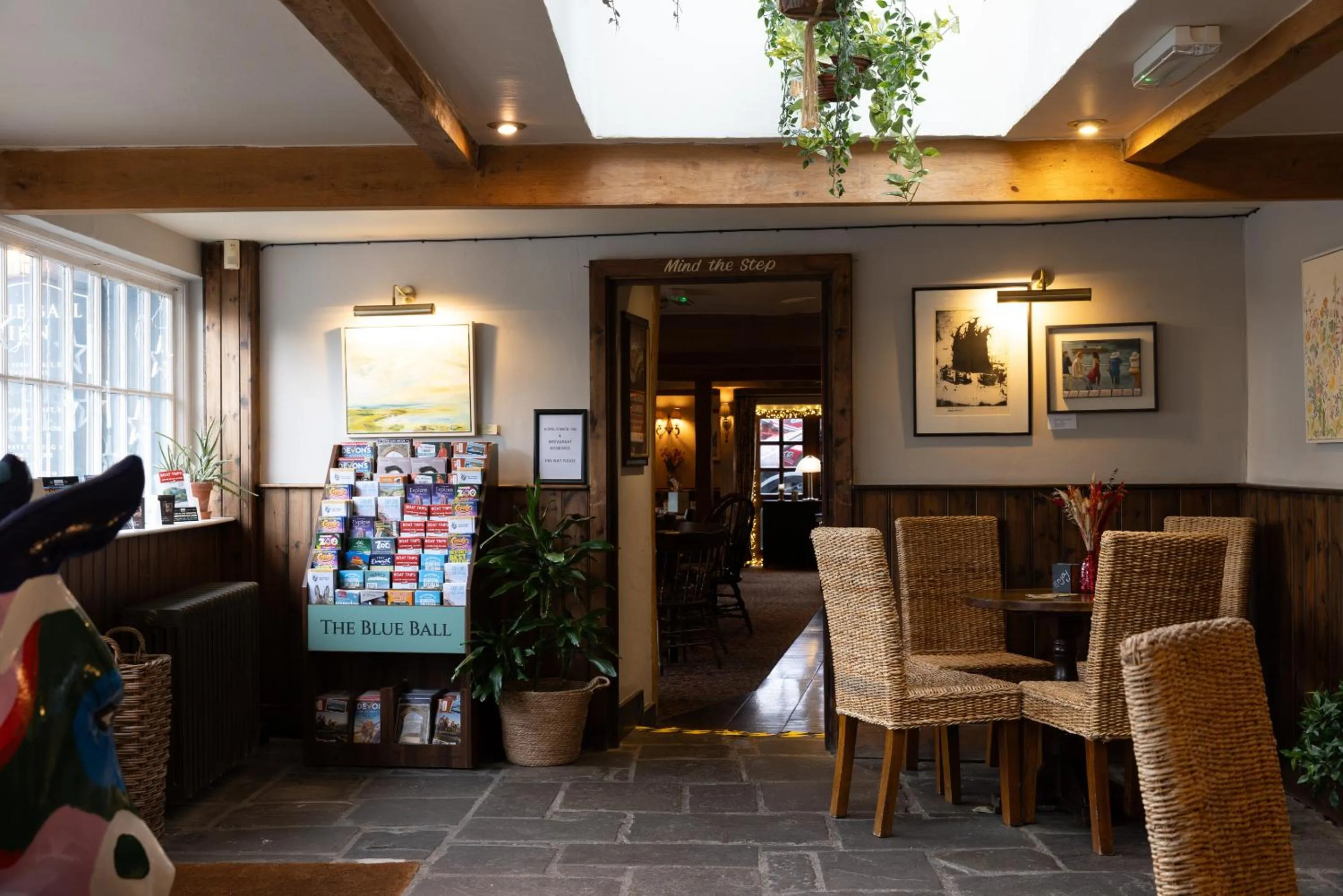 Dining area in Blue Ball Inn
