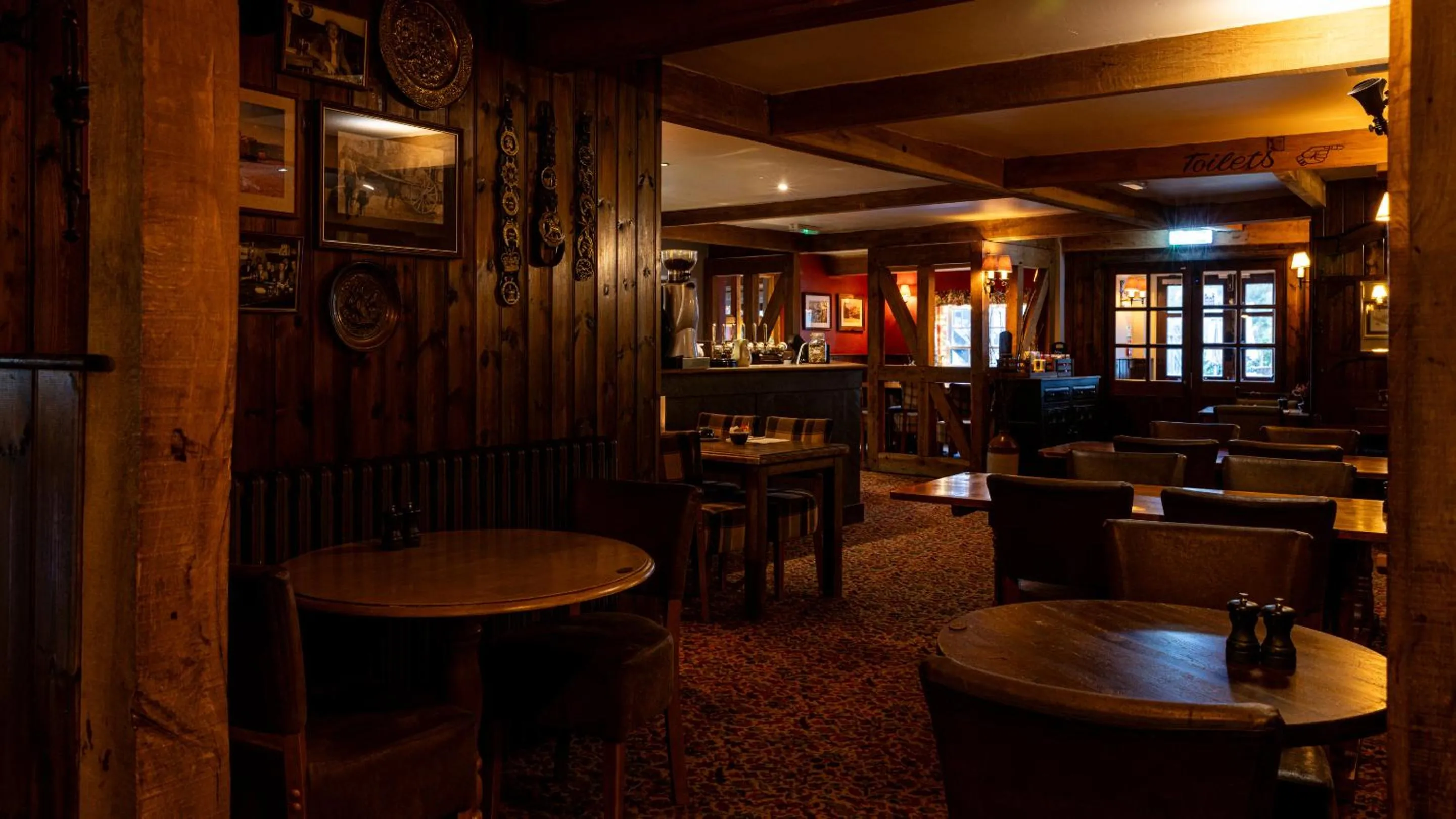 Dining area in Blue Ball Inn