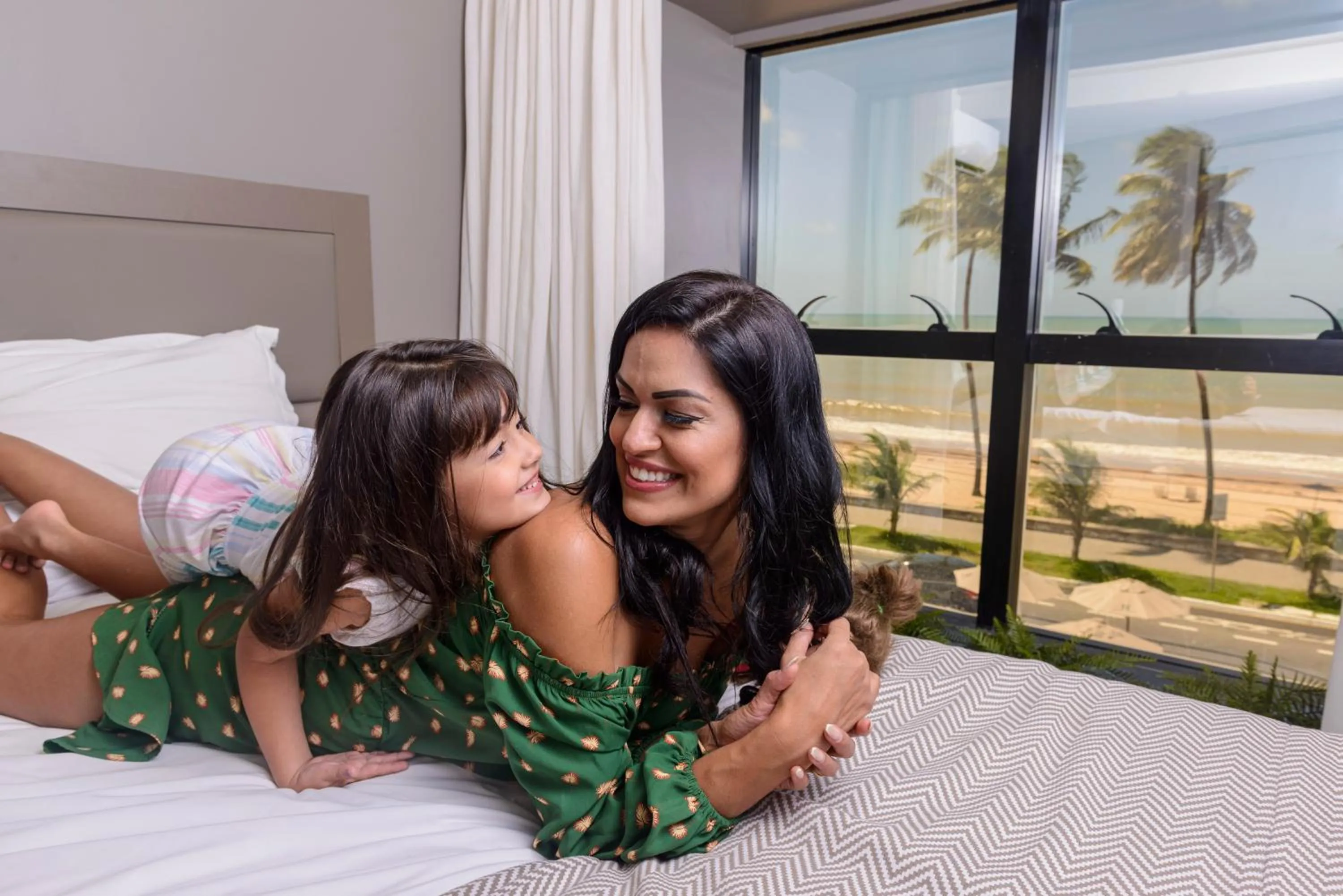 View (from property/room), Bed in Hardman Praia Hotel