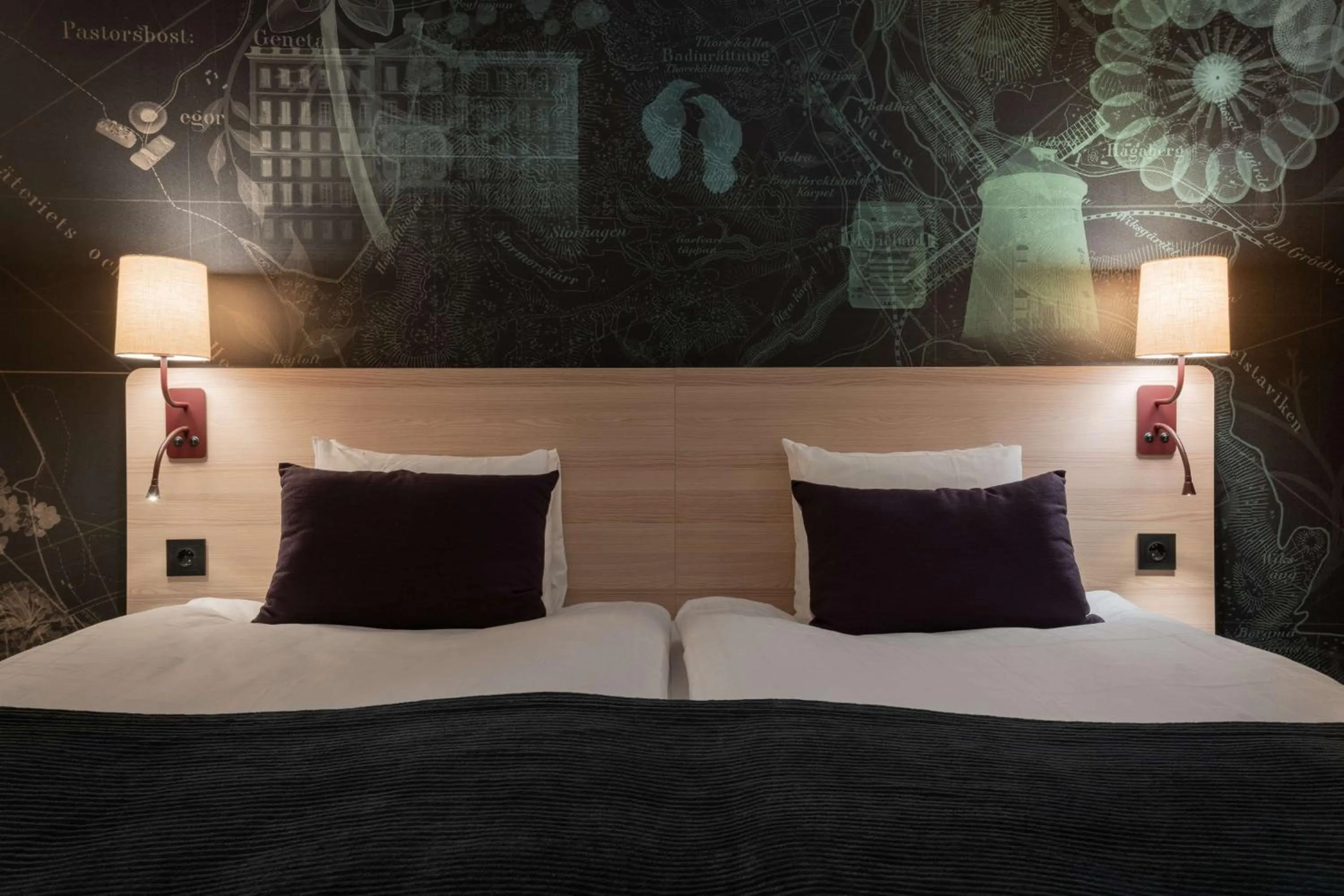 Decorative detail, Bed in Scandic Södertälje