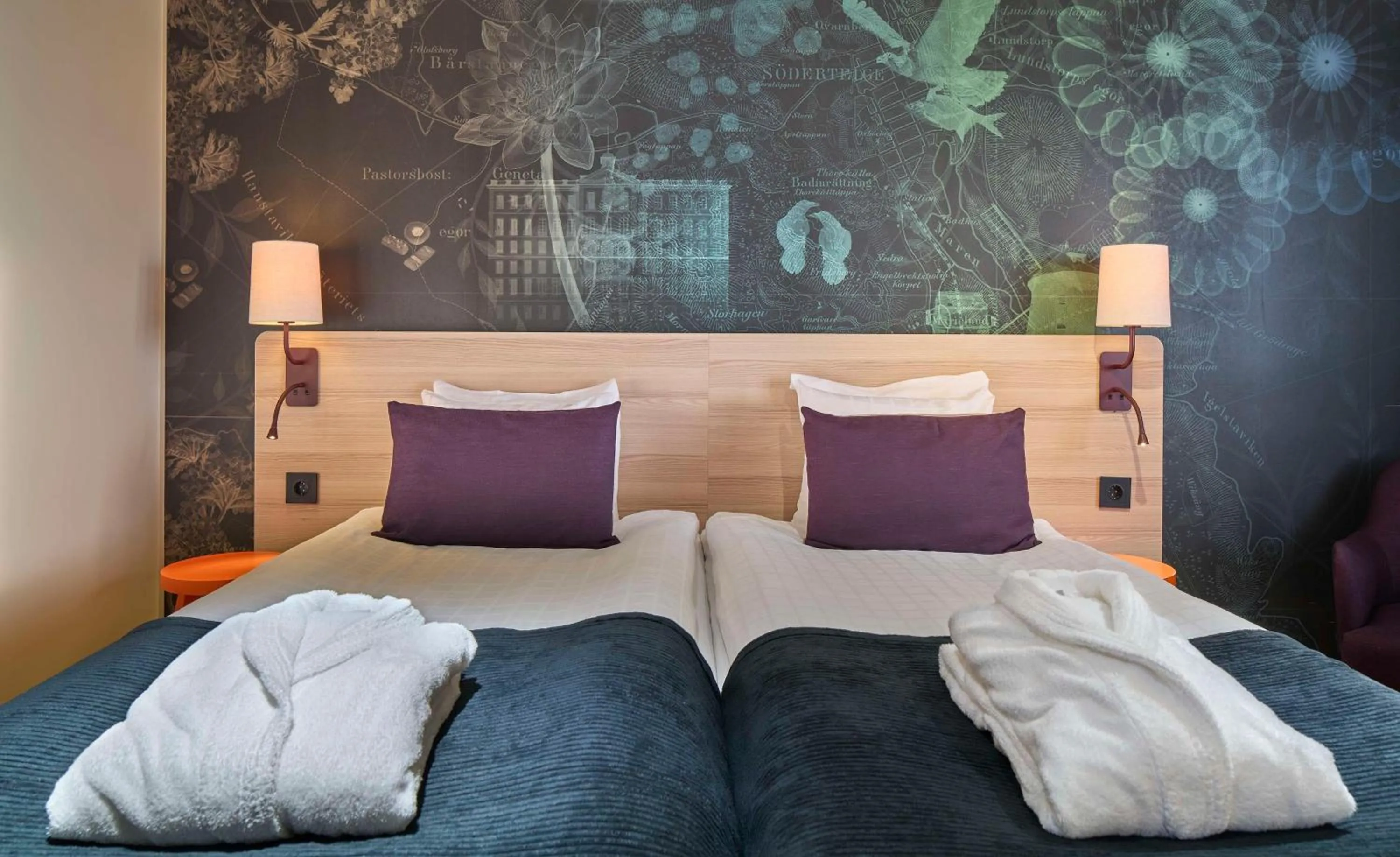 Bedroom, Bed in Scandic Södertälje