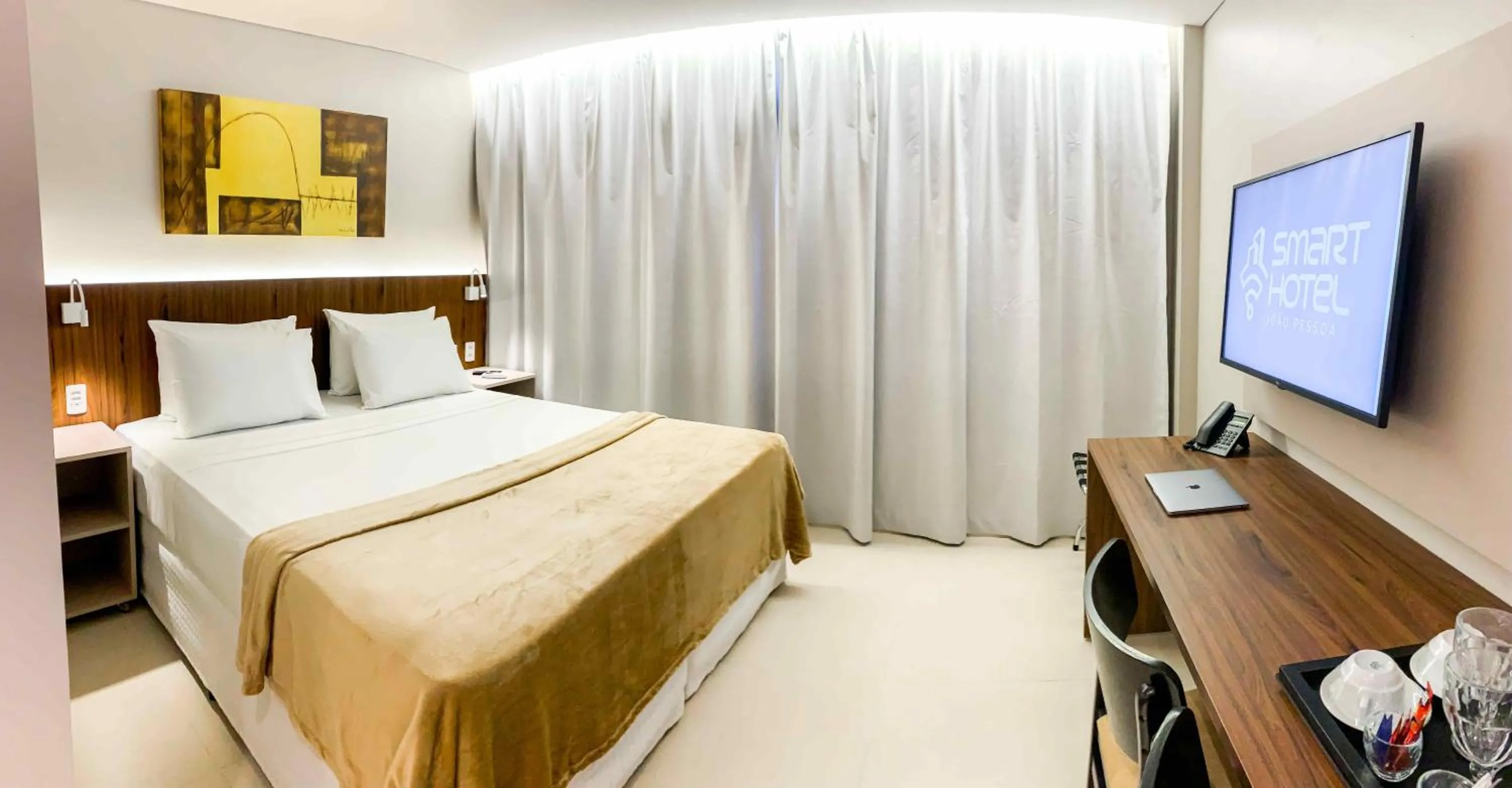 Bedroom, Bed in Smart Hotel João Pessoa