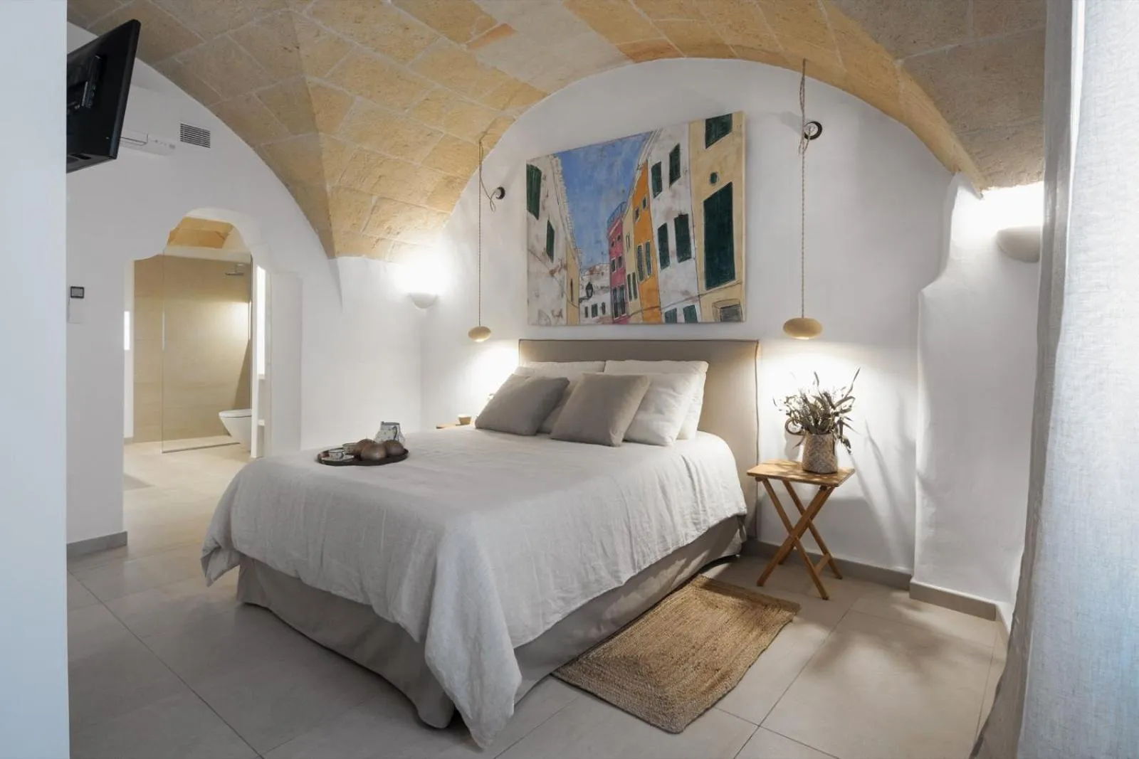 Bedroom, Bed in Hotel Nou Sant Antoni