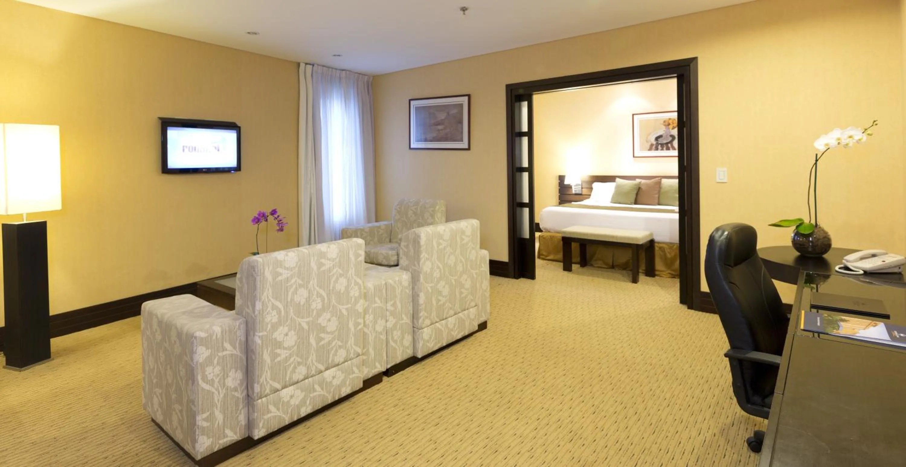 Living room, Bed in Eurobuilding Express Maiquetía