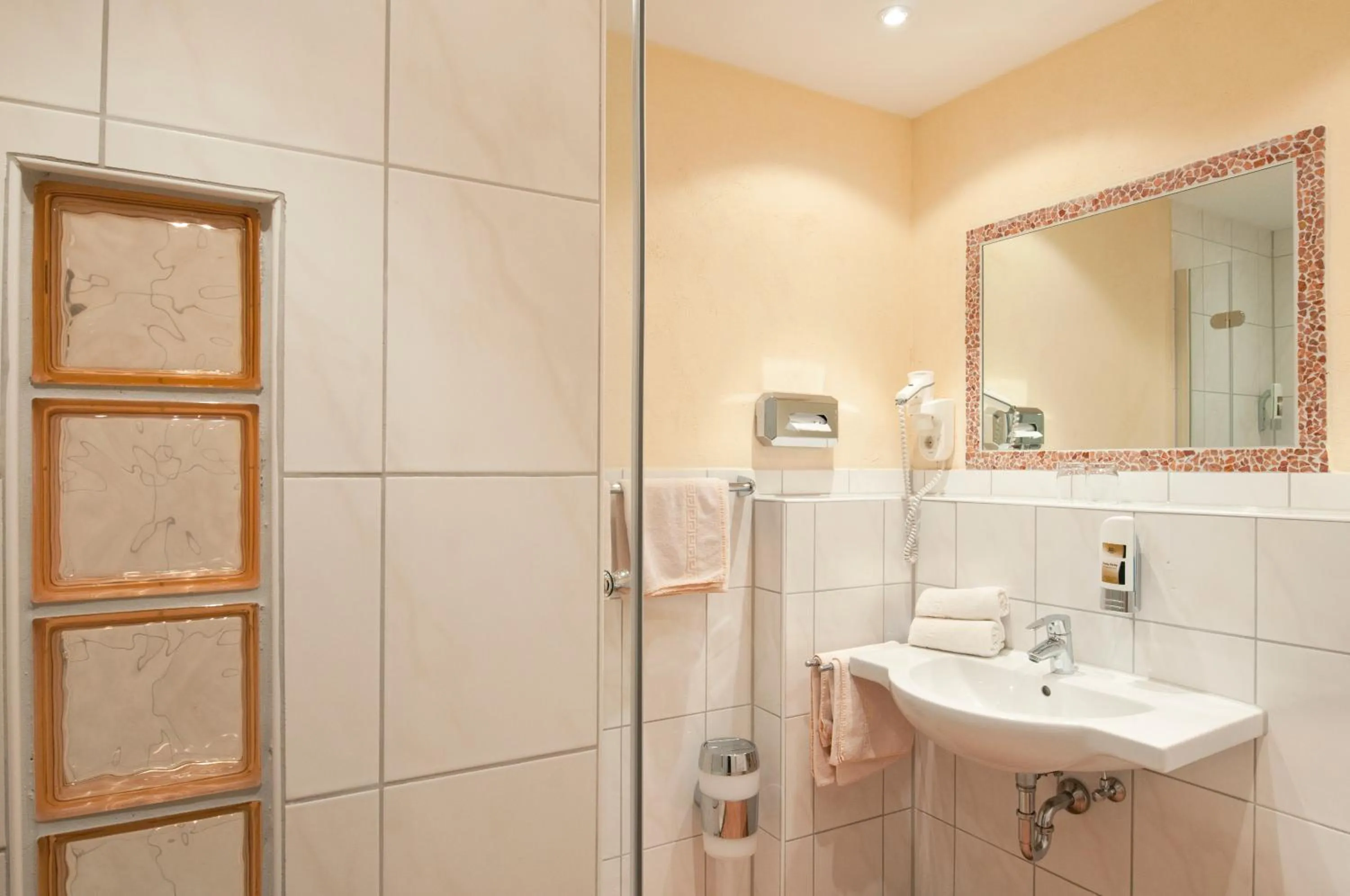 Shower in Hotel Keindl