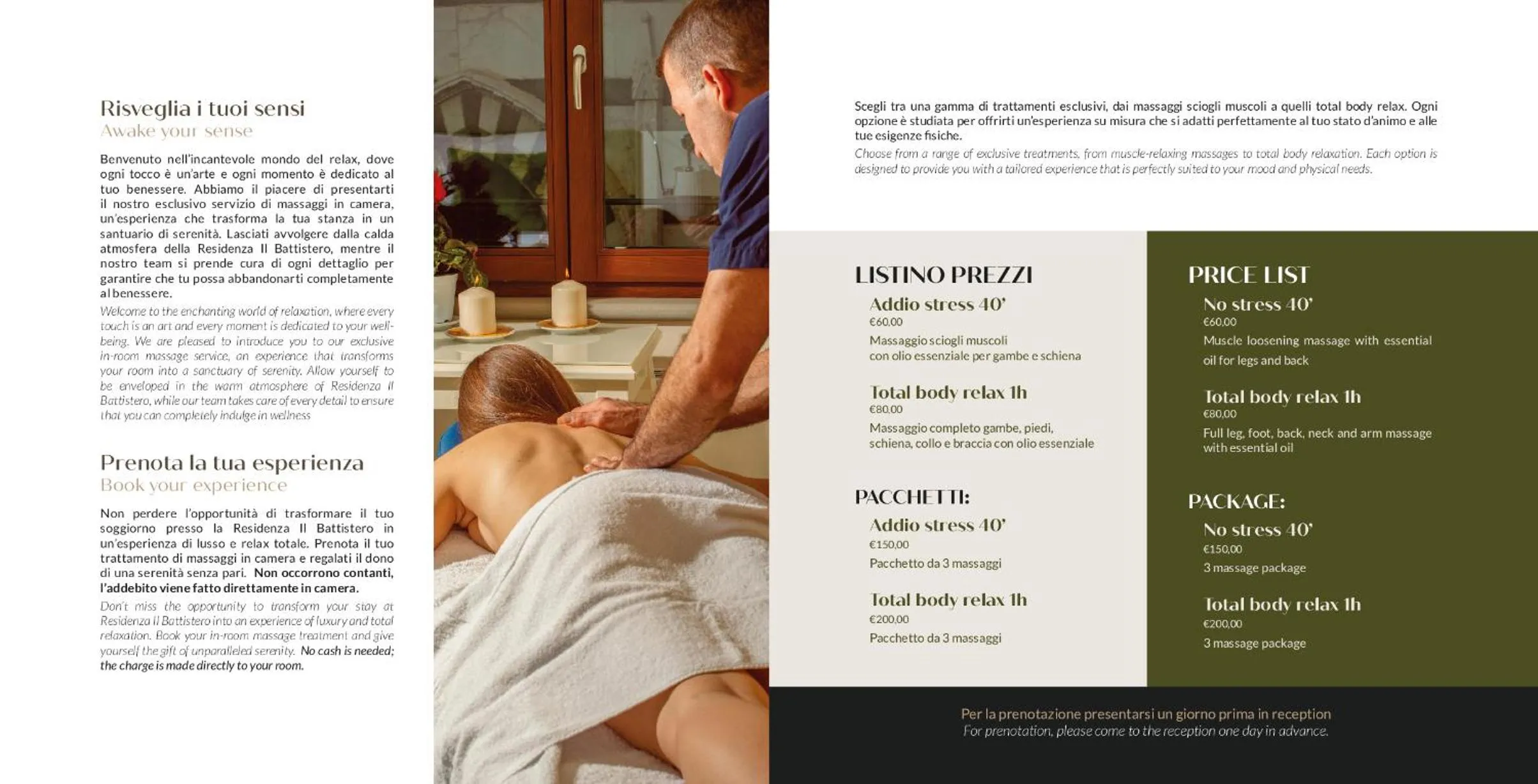 Massage in Battistero Residenza d'Epoca