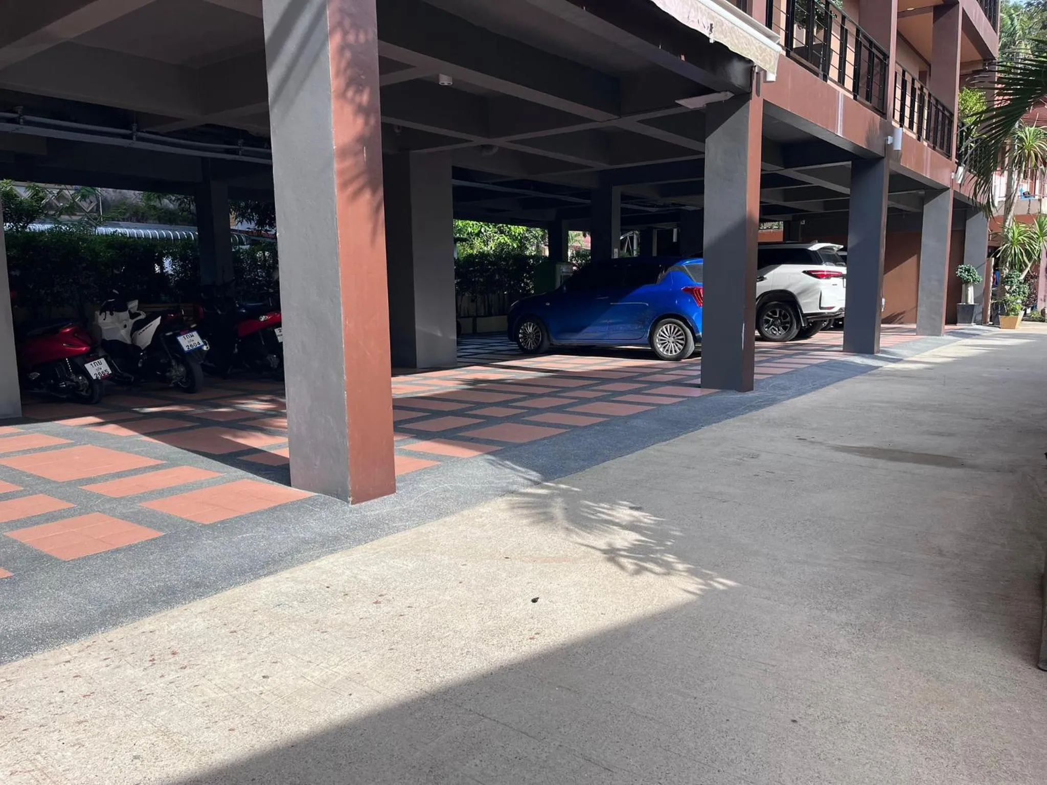 Parking in West Key Kamala Apartment