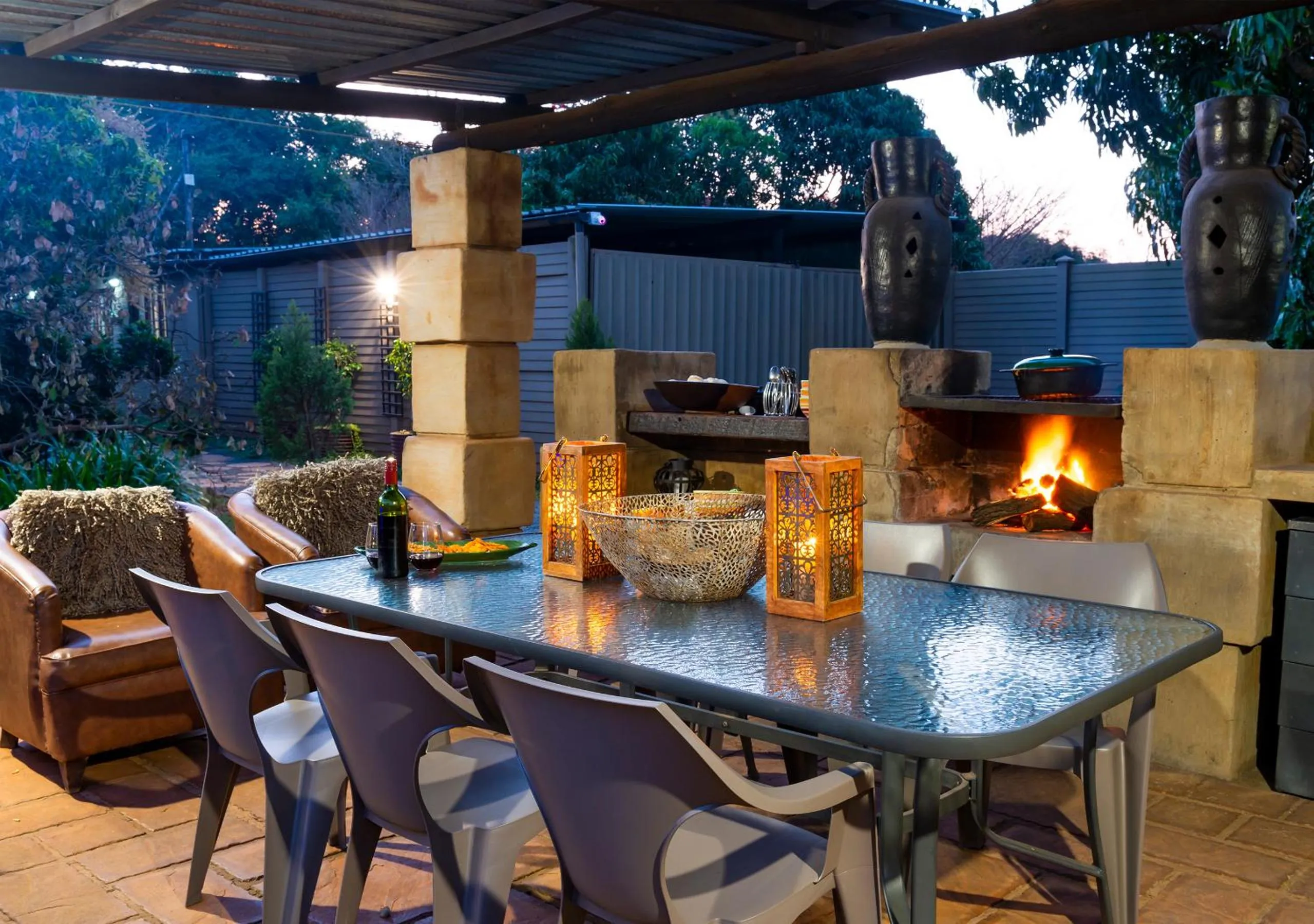 Patio in Ama Zulu Guesthouse & Safaris