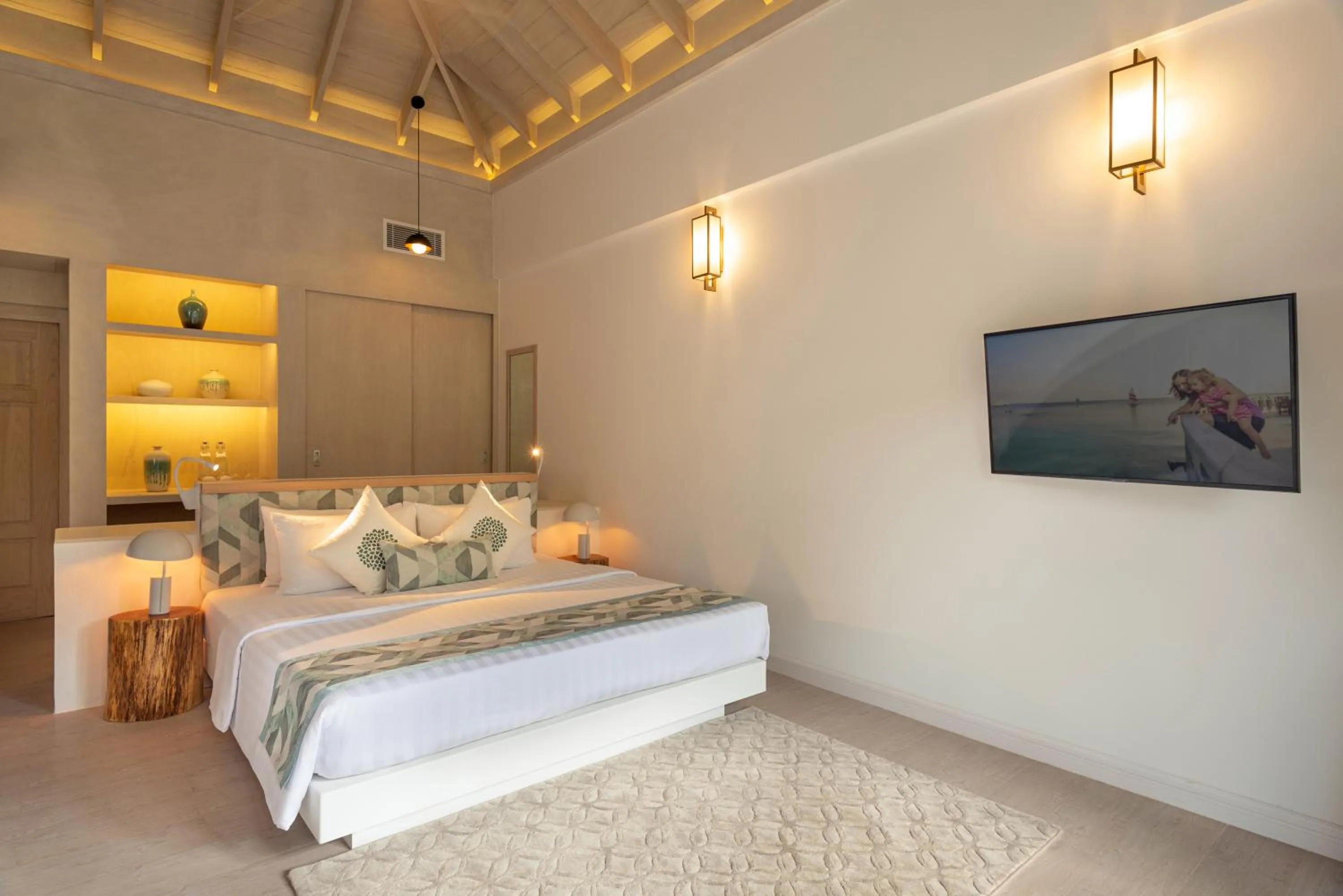 Bed in Bandos Maldives