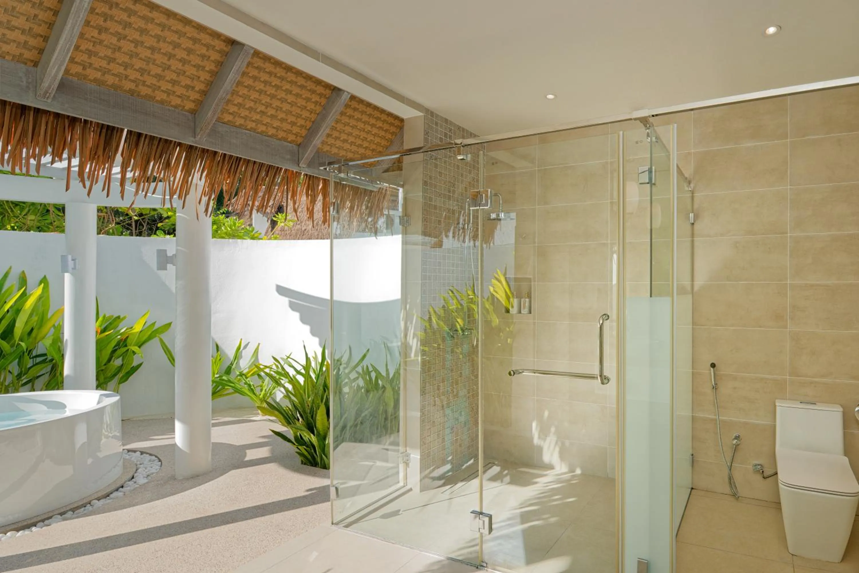 Shower in Bandos Maldives