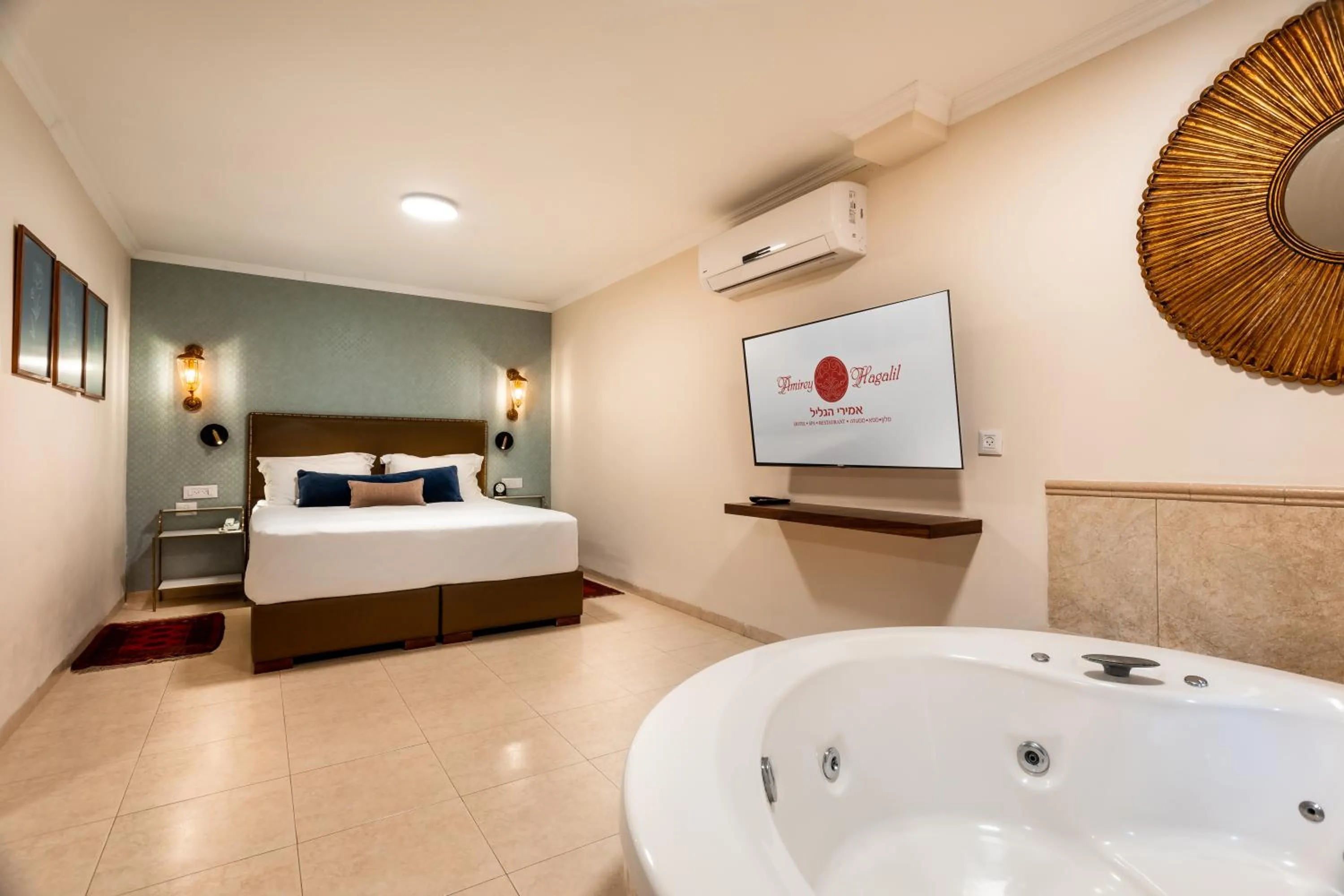 Bed in Amirey Hagalil Boutique Hotel