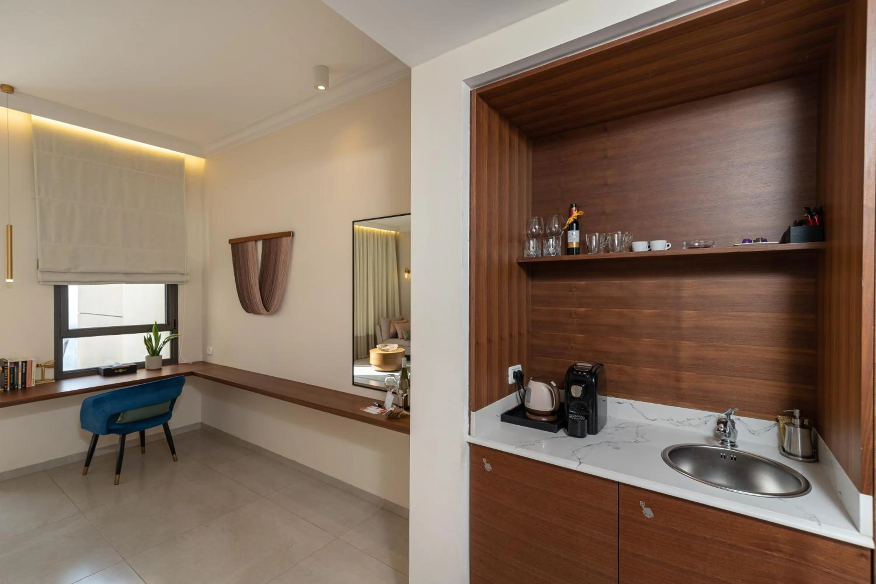 Kitchen or kitchenette in Amirey Hagalil Boutique Hotel