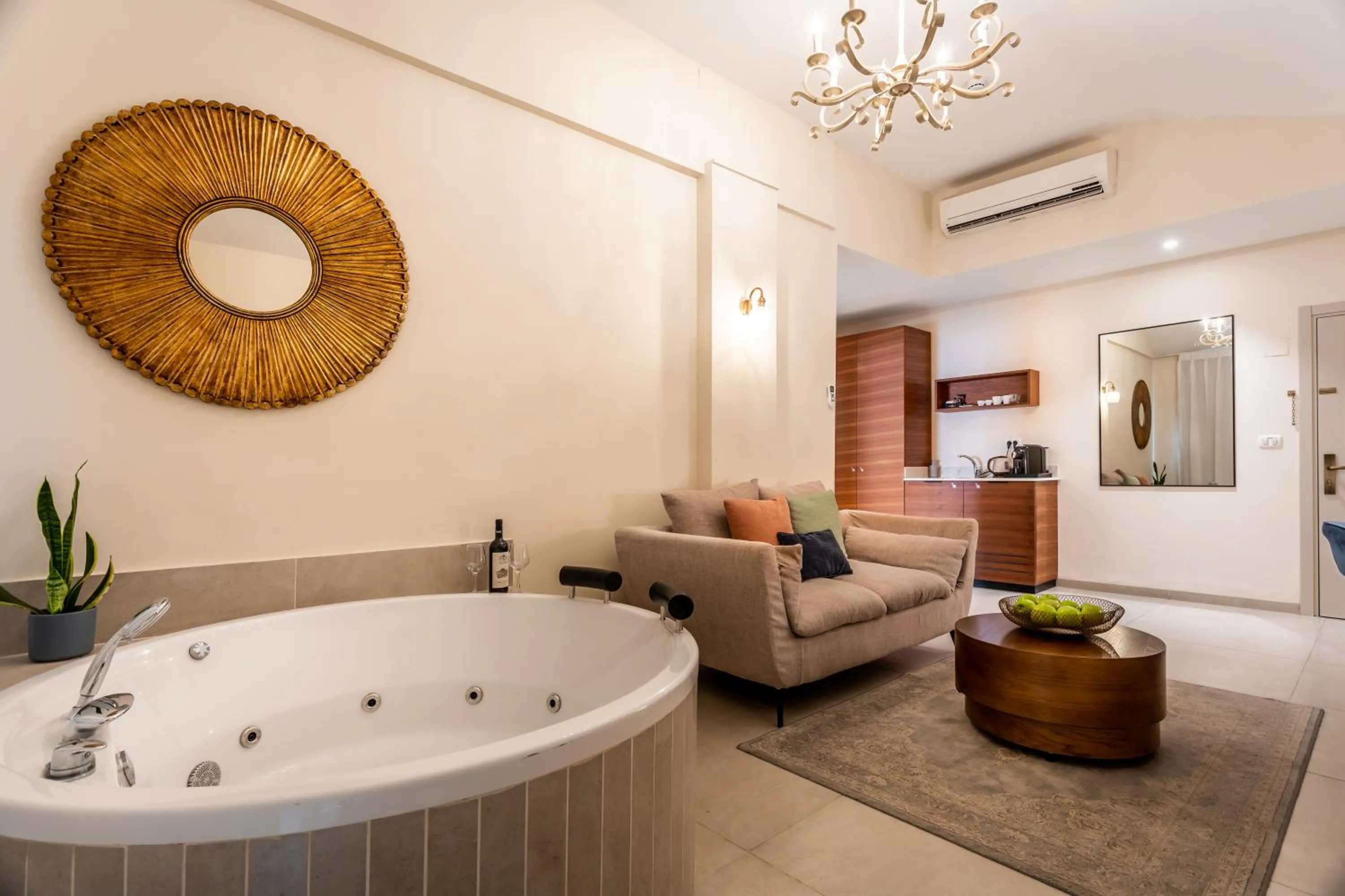 Seating area in Amirey Hagalil Boutique Hotel