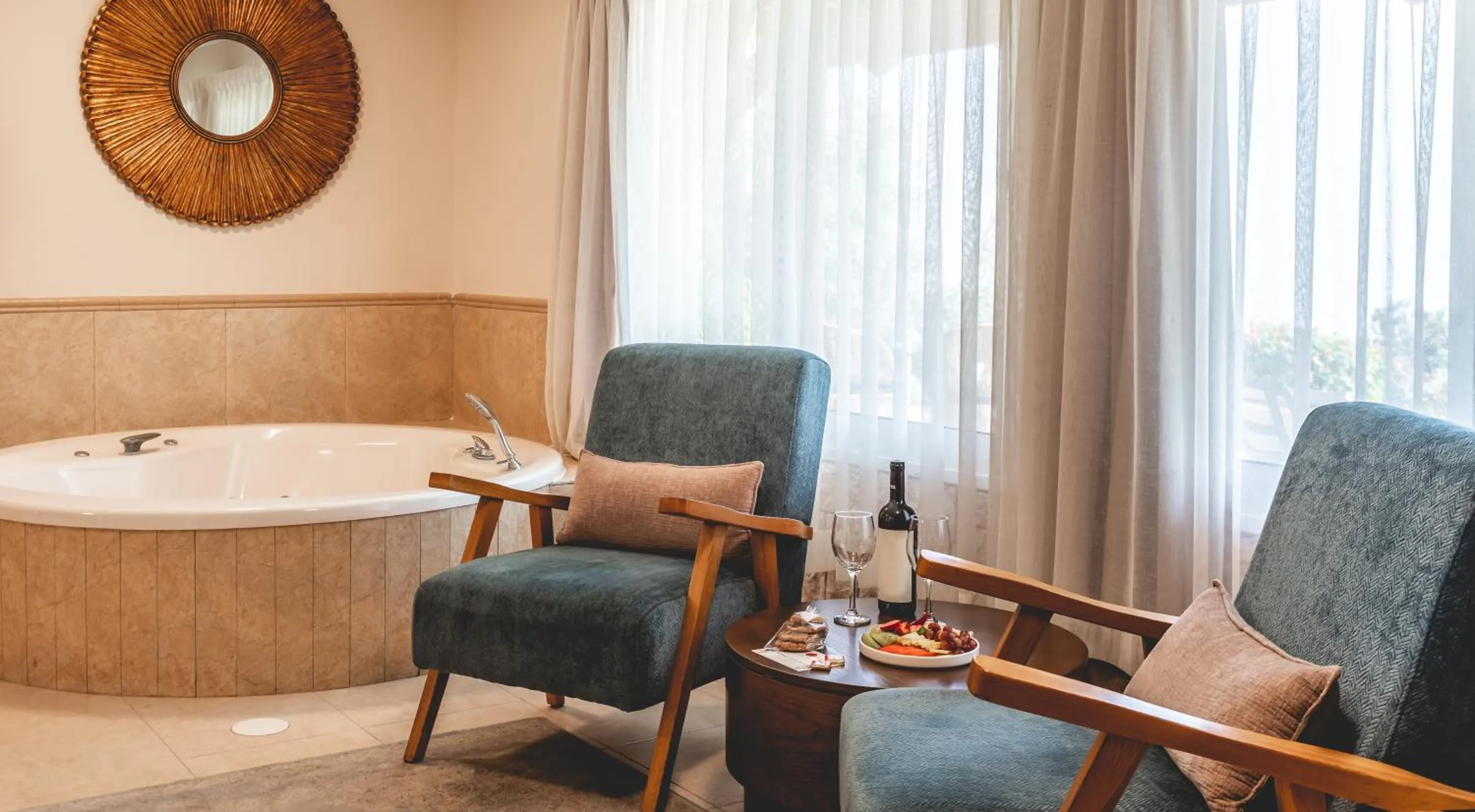 Seating area in Amirey Hagalil Boutique Hotel