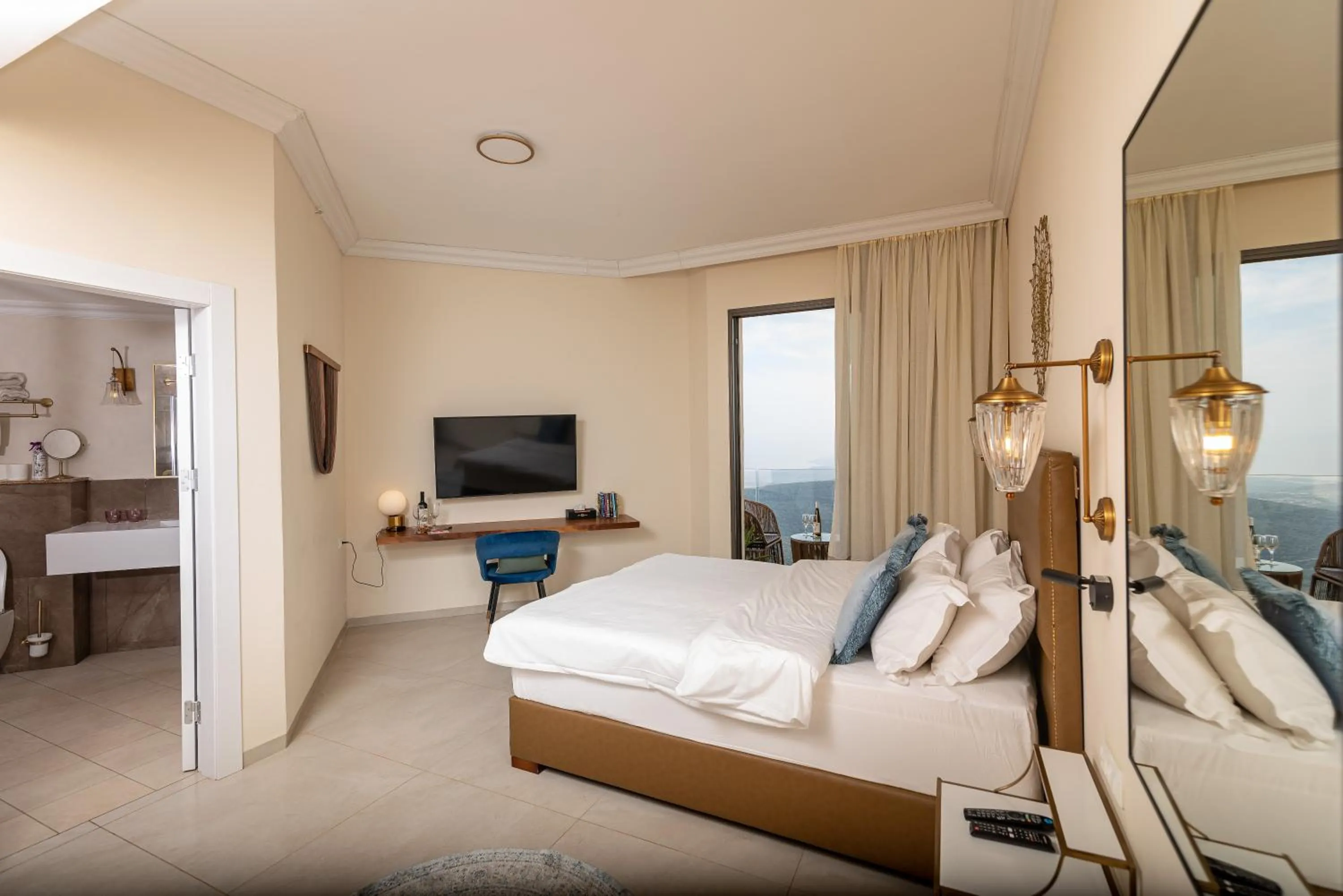 Photo of the whole room, Bed in Amirey Hagalil Boutique Hotel