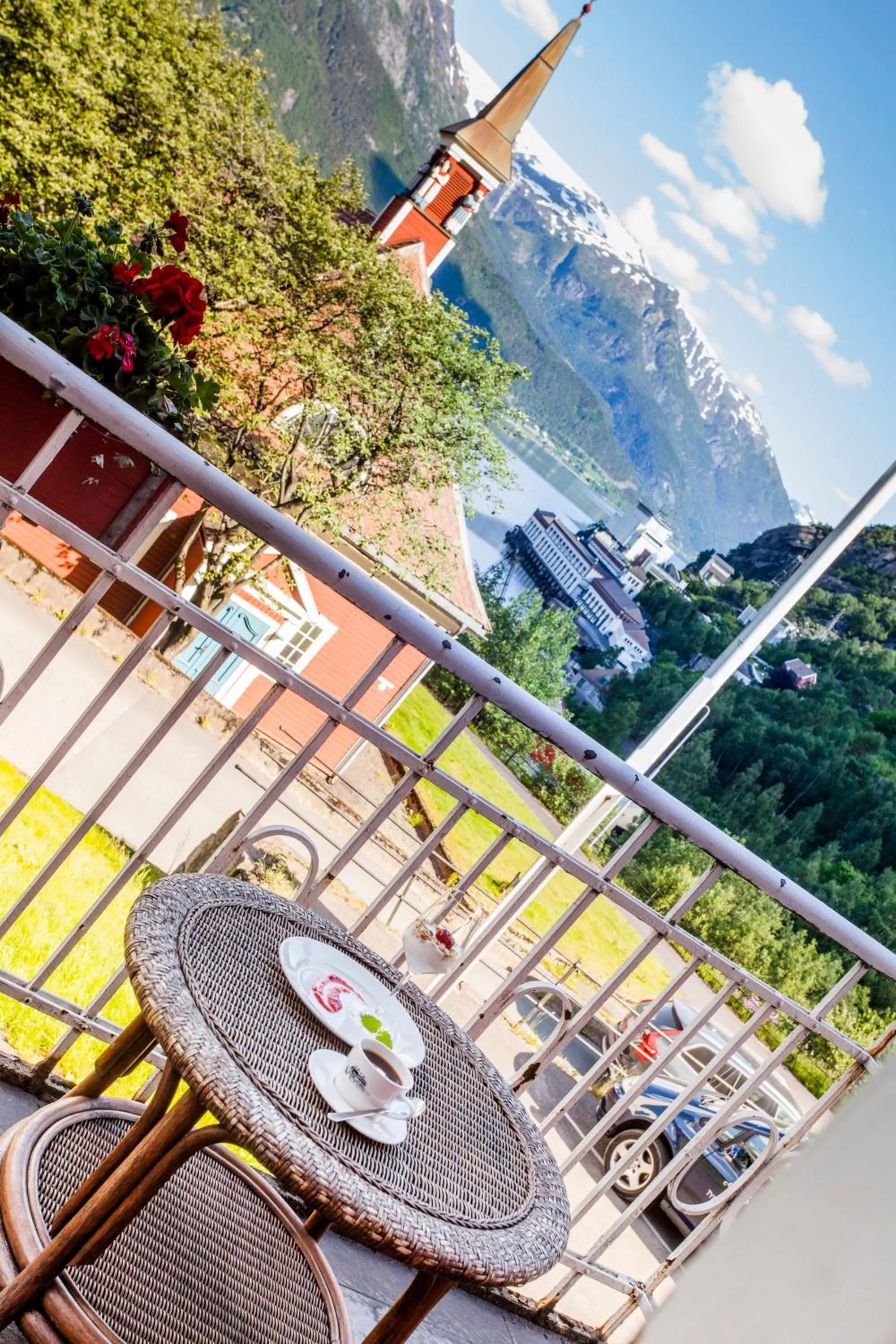 Patio in Tyssedal Hotel