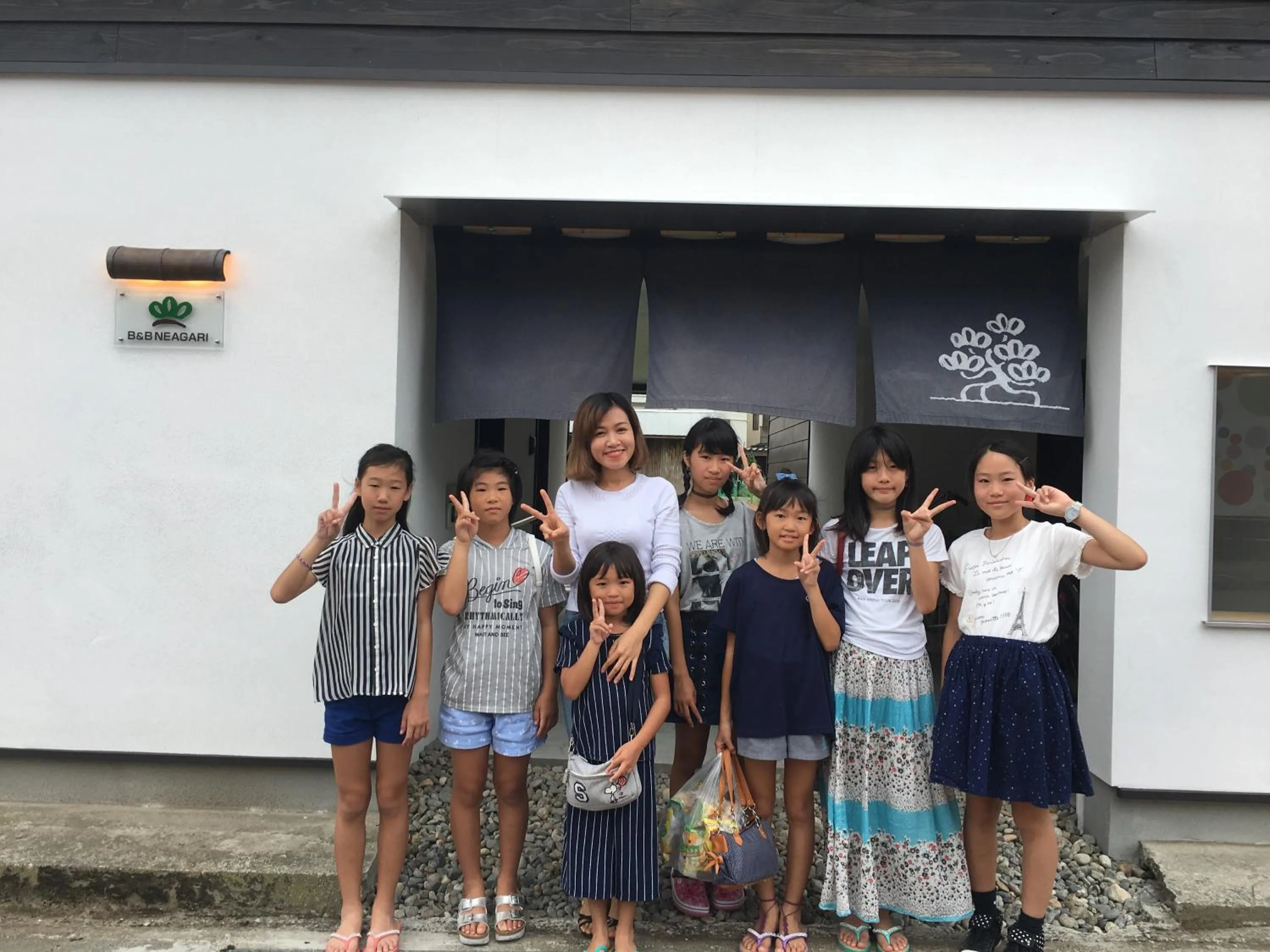 group of guests in B&B Neagari