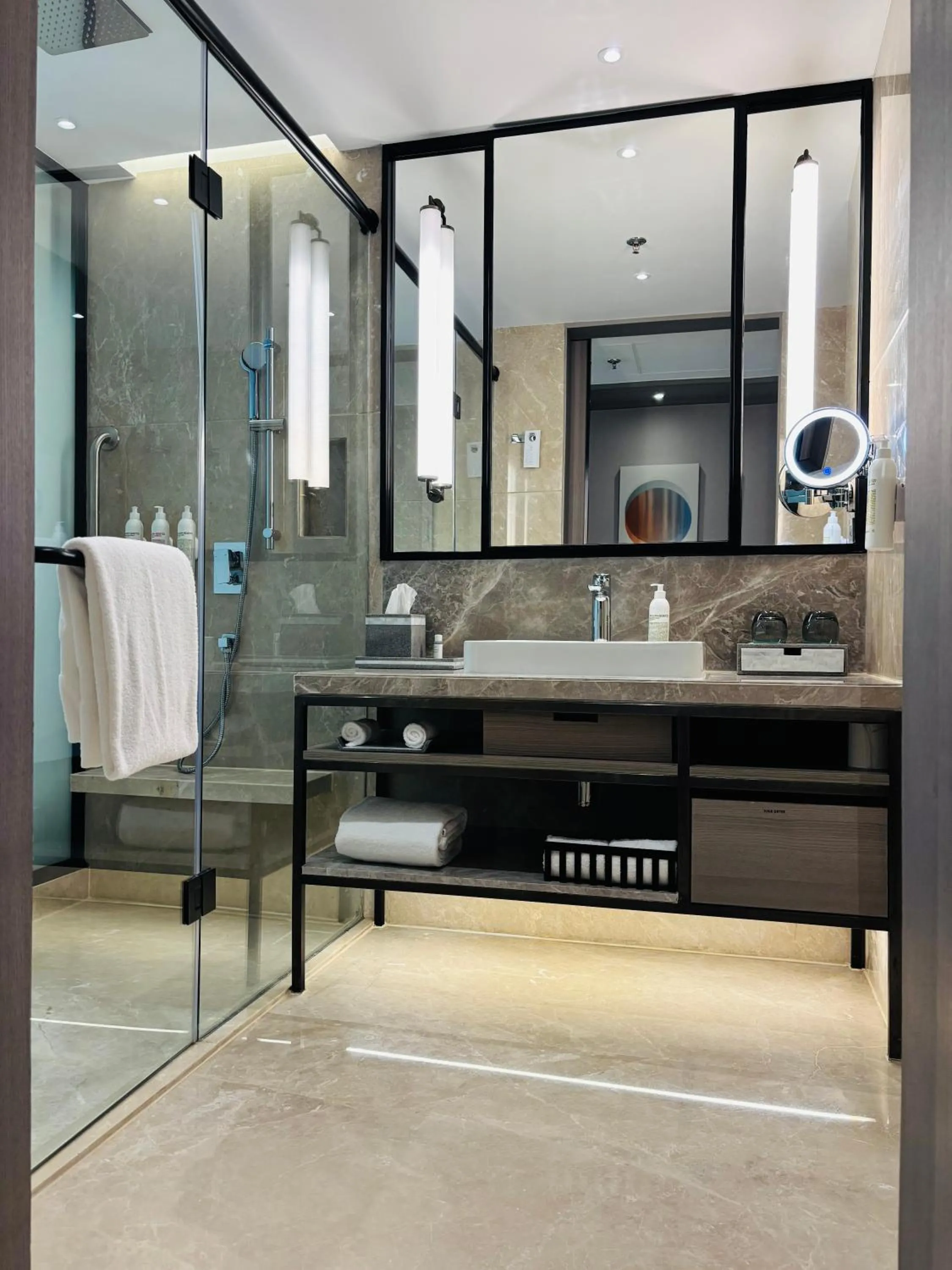 Bathroom in Le Meridien Ahmedabad