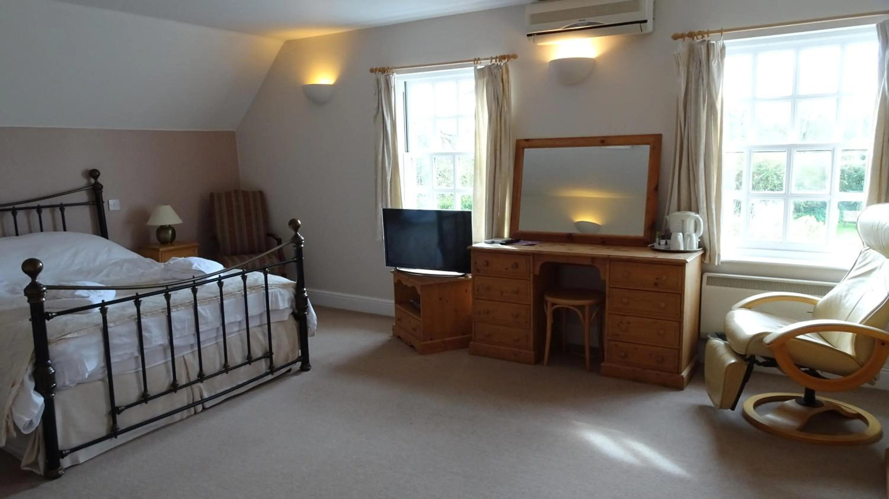 Bed in The Furze Bush Inn