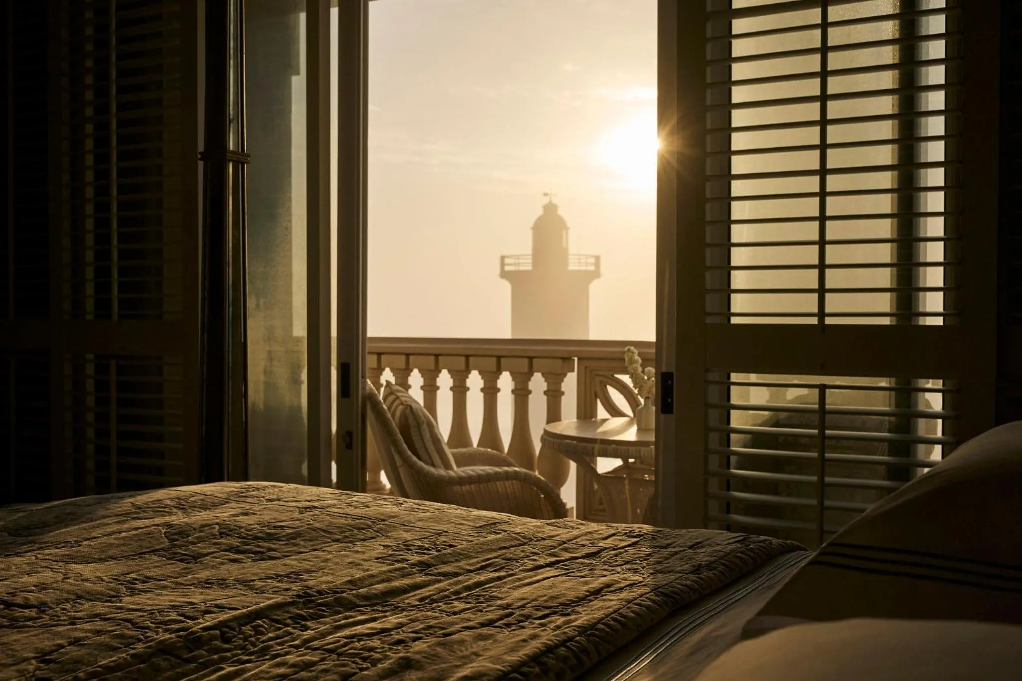 Photo of the whole room, Bed in The Oyster Box