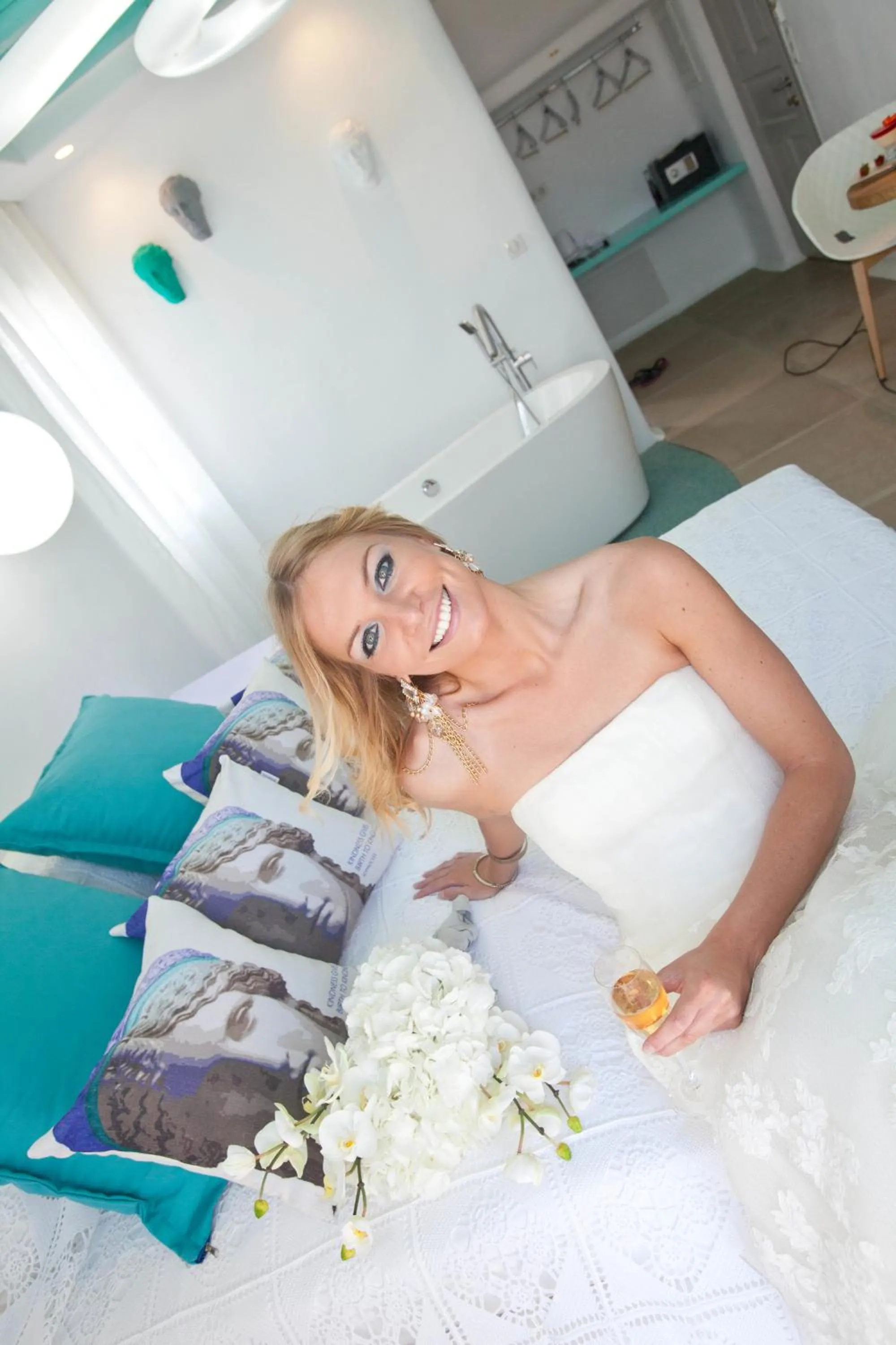 Decorative detail, Bed in Golden Sun Hotel