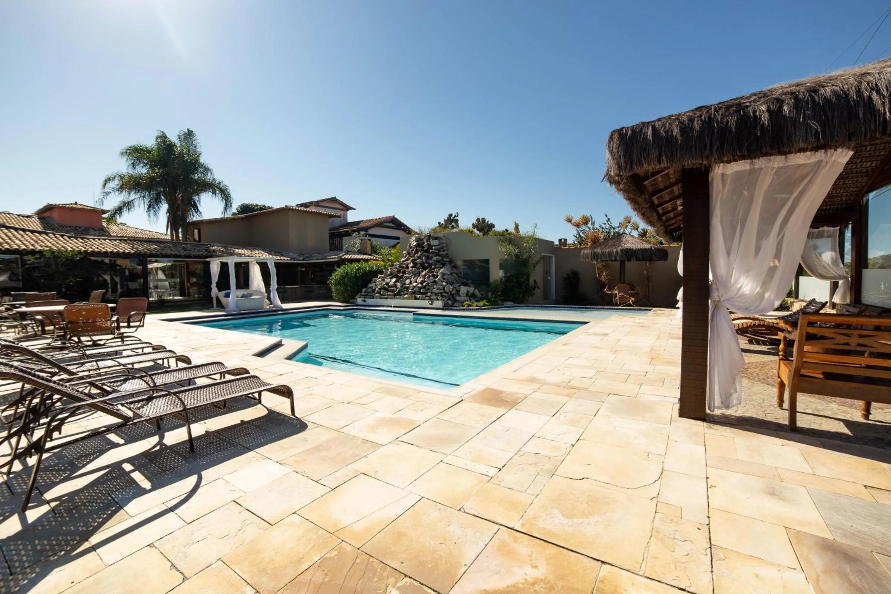 Pool view in Pousada Casa do Catavento