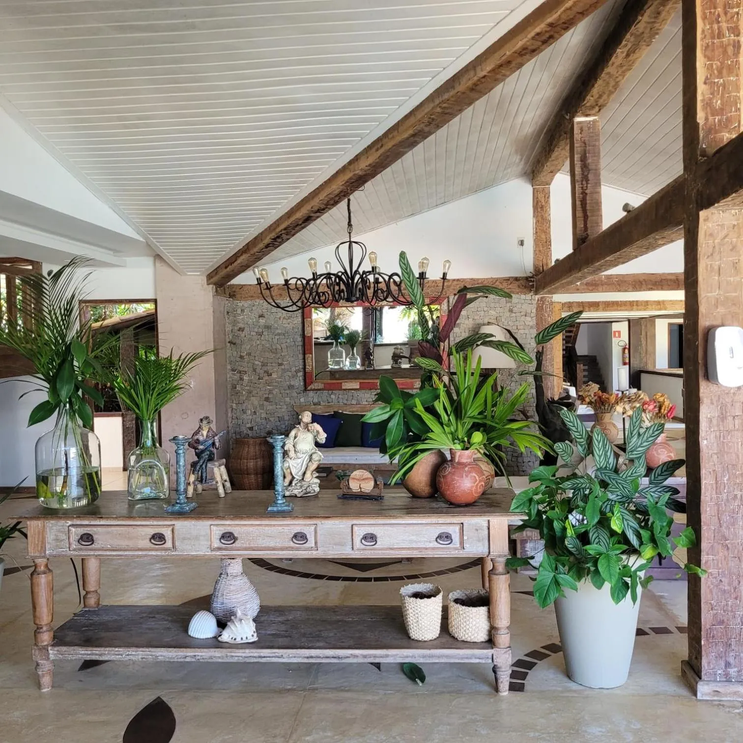 Living room in Pousada Casa do Catavento