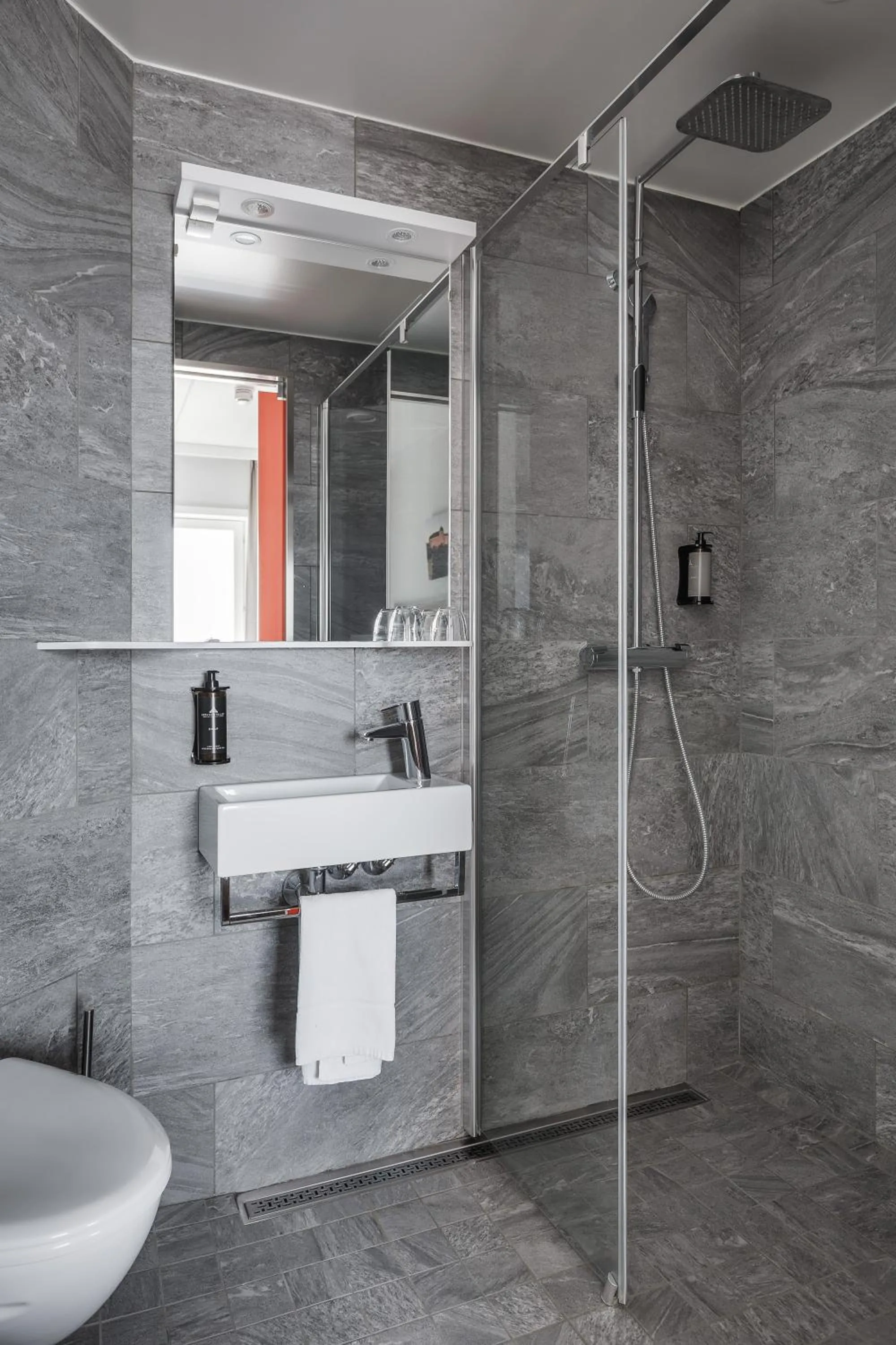 Shower in ArenaHotellet i Uppsala