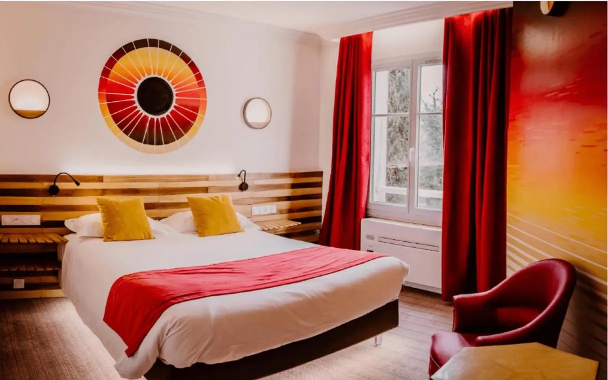 Bed in Hôtel L'Yeuse - Teritoria