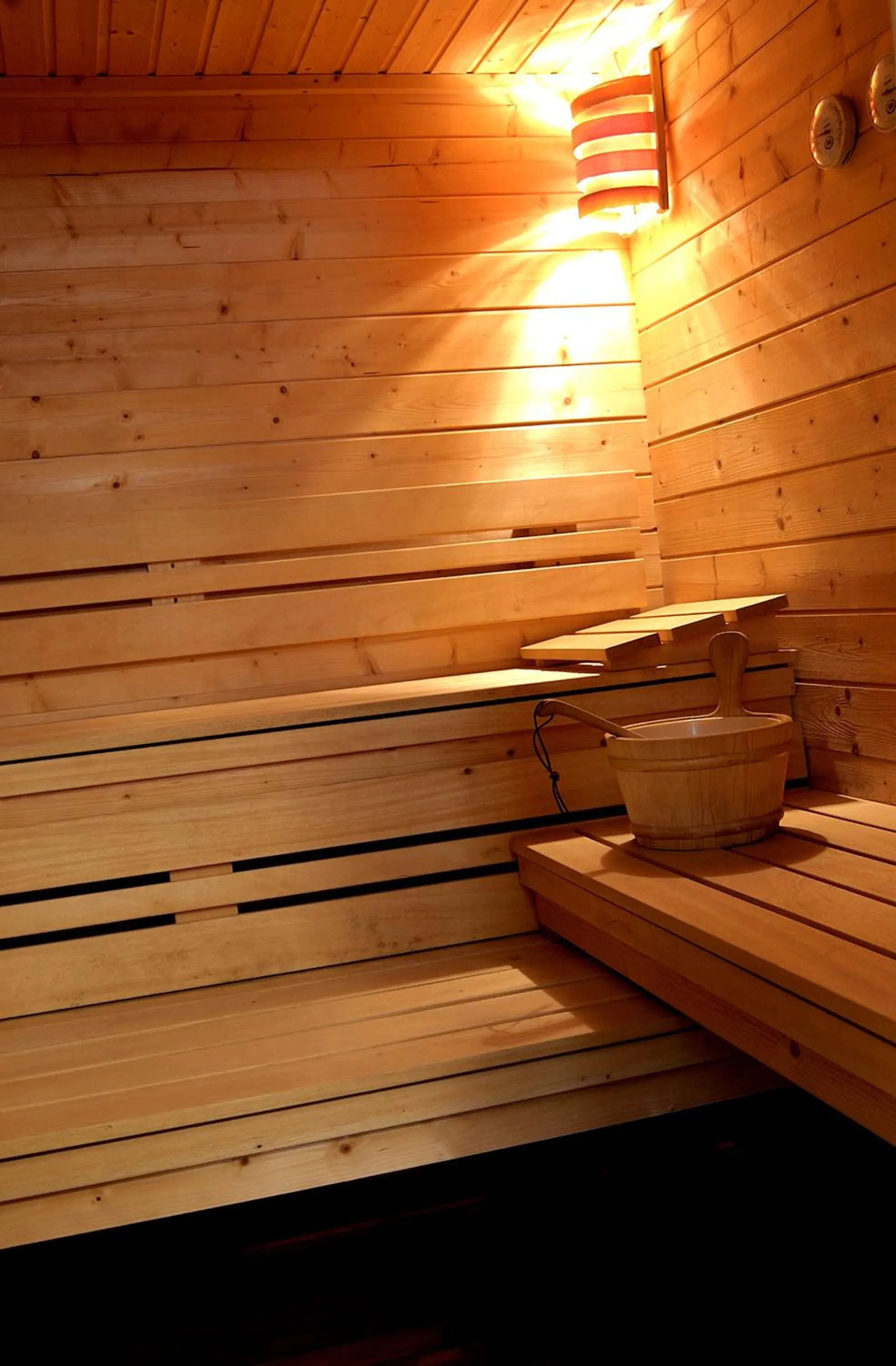 Sauna in Hôtel L'Yeuse - Teritoria