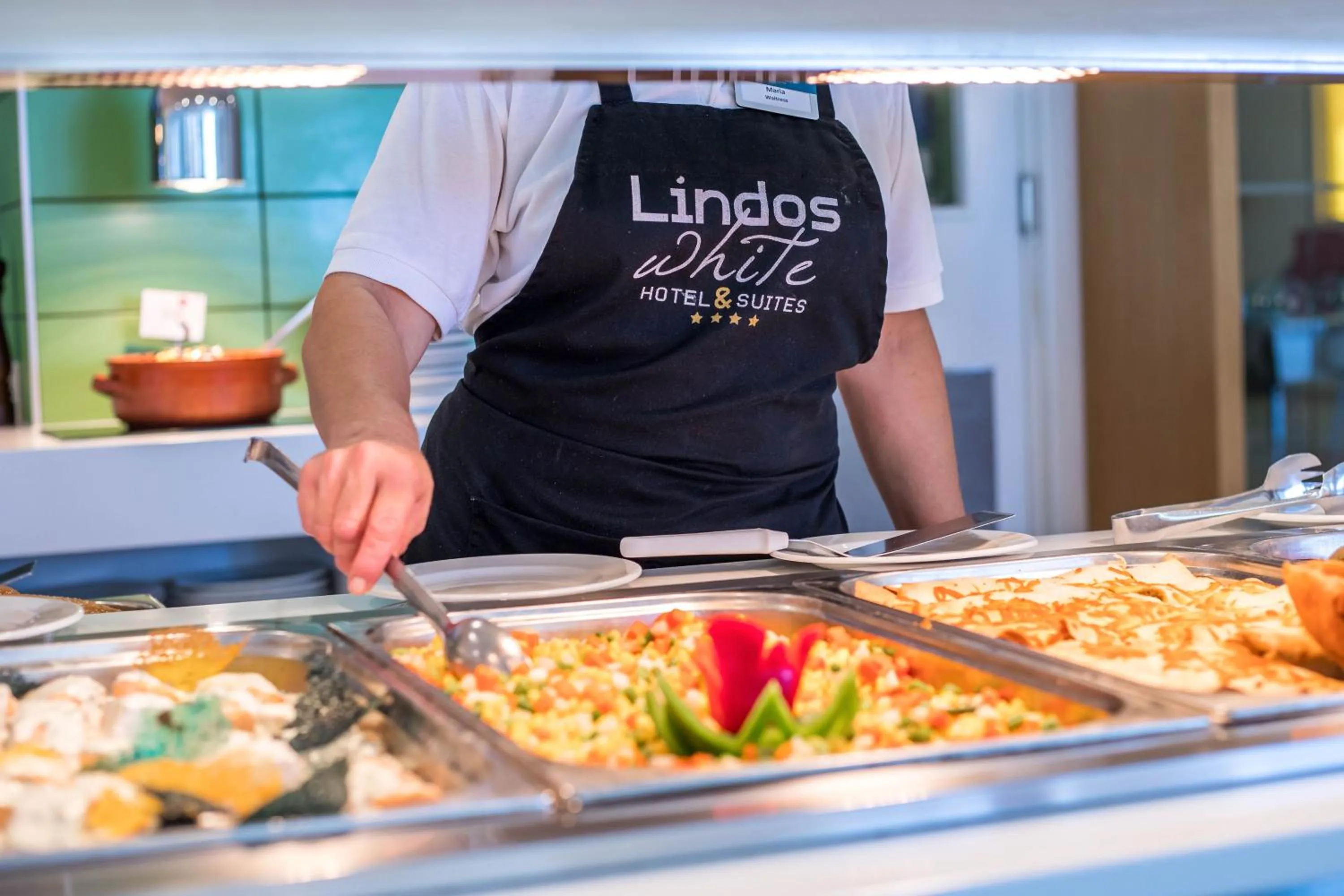 Restaurant/places to eat in Lindos White Hotel & Suites