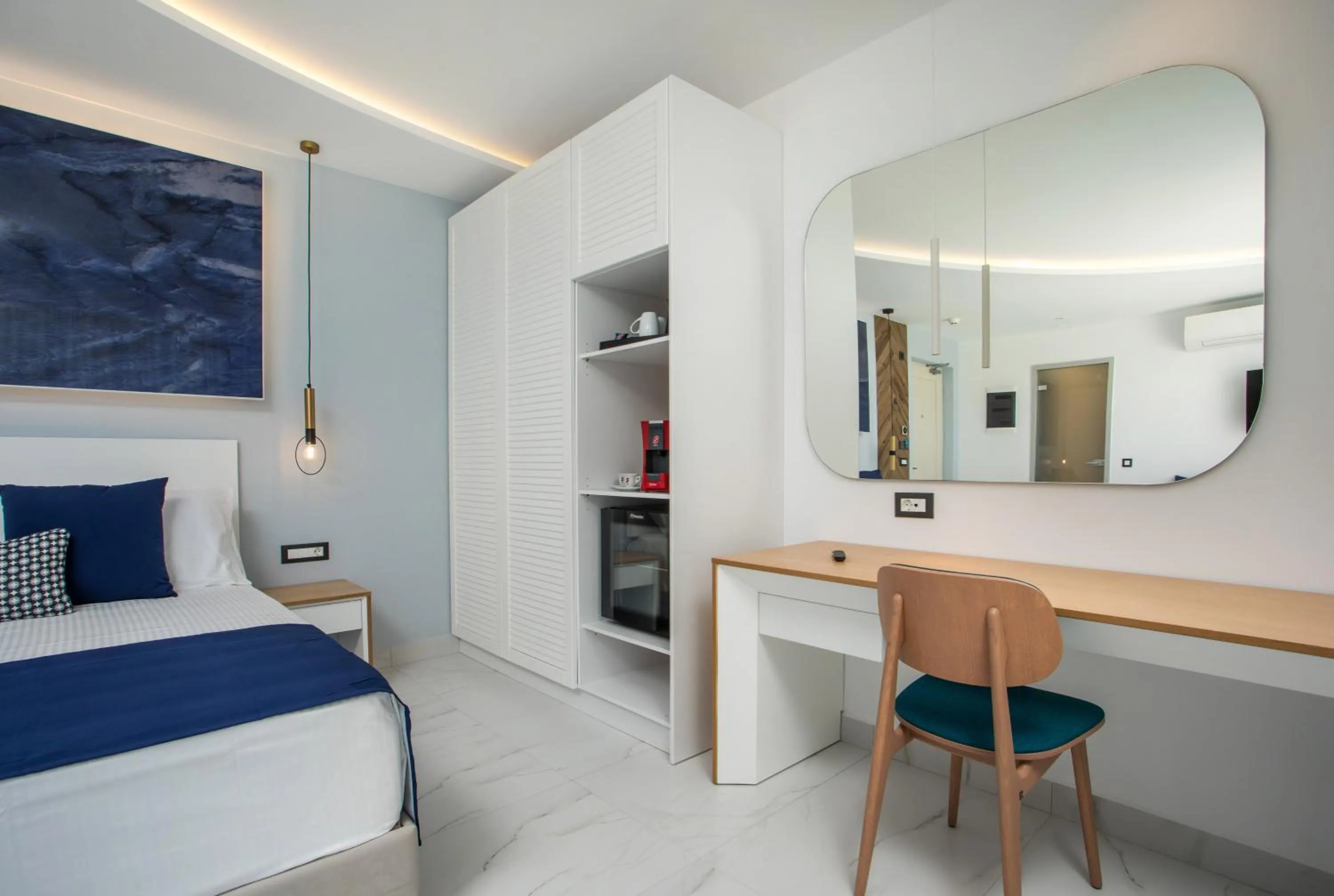 Photo of the whole room, Bed in Lindos White Hotel & Suites