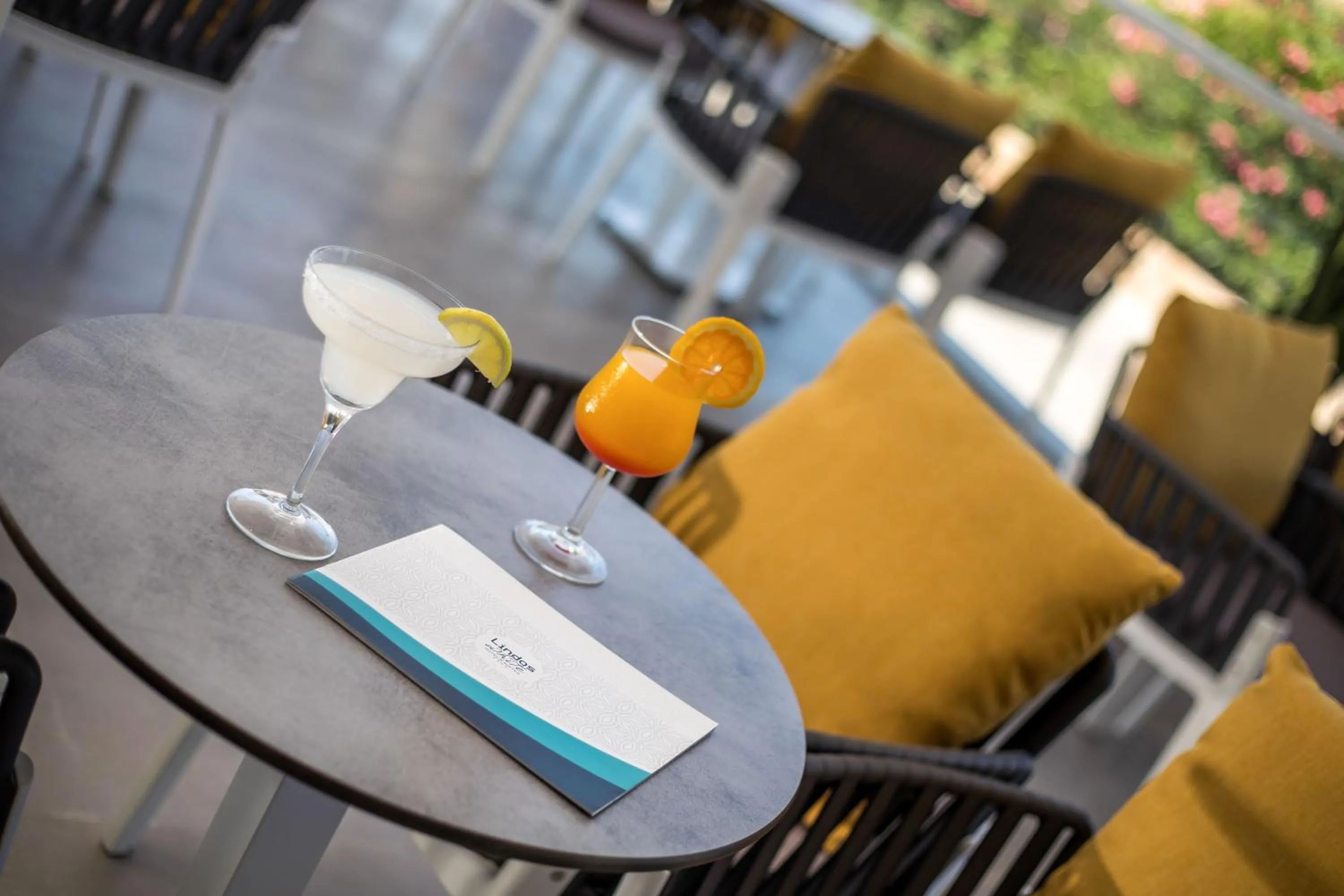 Lounge or bar in Lindos White Hotel & Suites